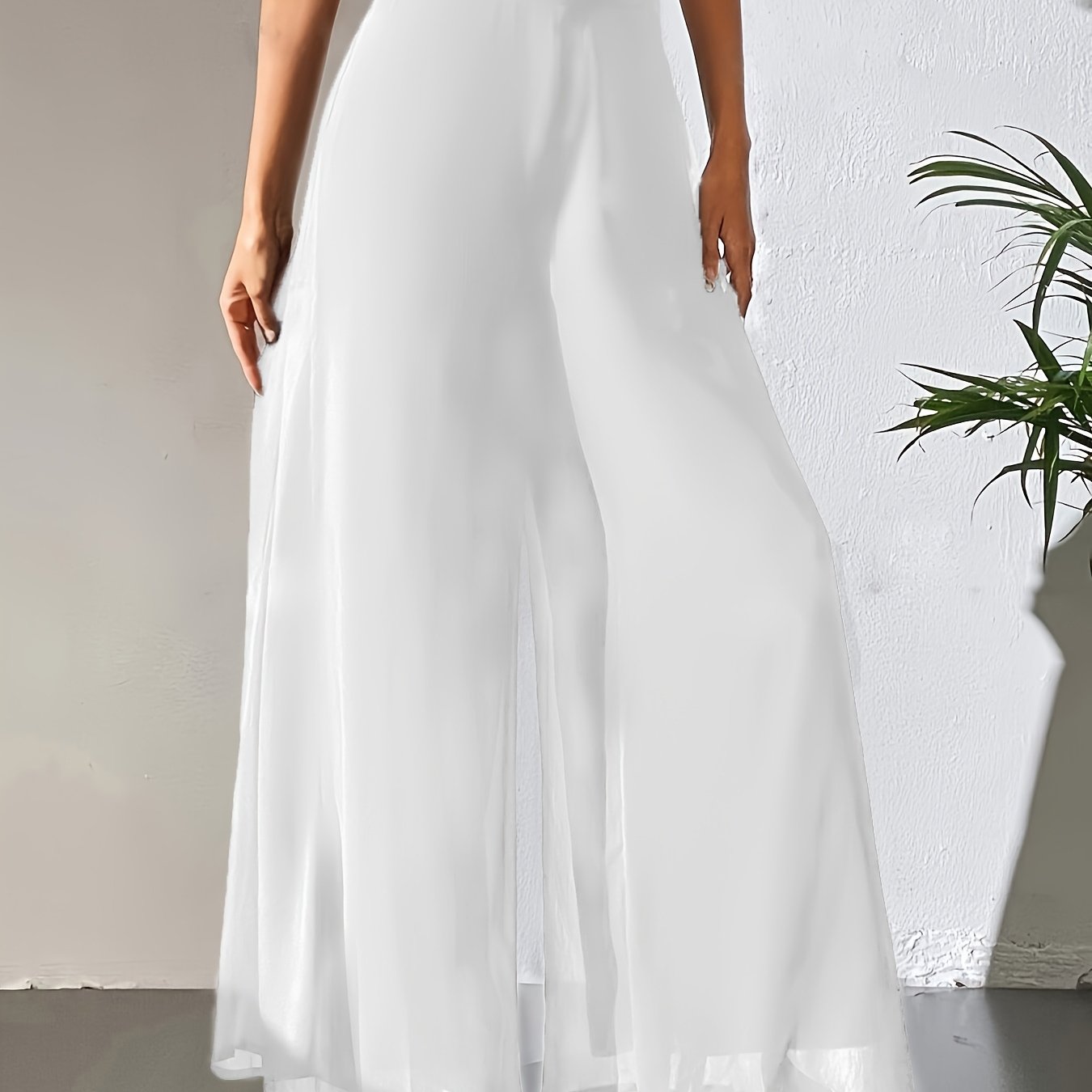 E-shop Damen Schlaghose, lockere und bequeme Hose, lässige Hose mit elastischem Bund, leicht, geeignet für den ganzen Jahr, lässiger Stil