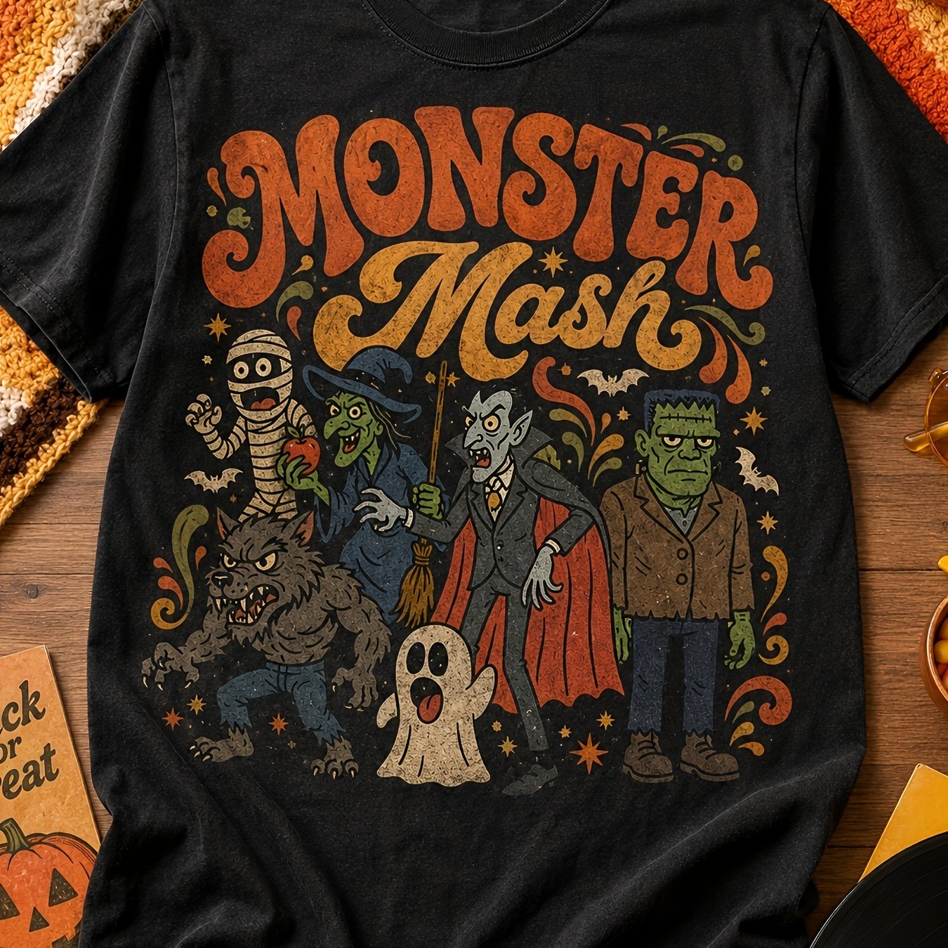 Image of Women's T-shirt Plus Size Vintage Horror Retro Halloween Goth 100% Men's T-shirt, Regular Fit Soft Breathable Top Summer Tee