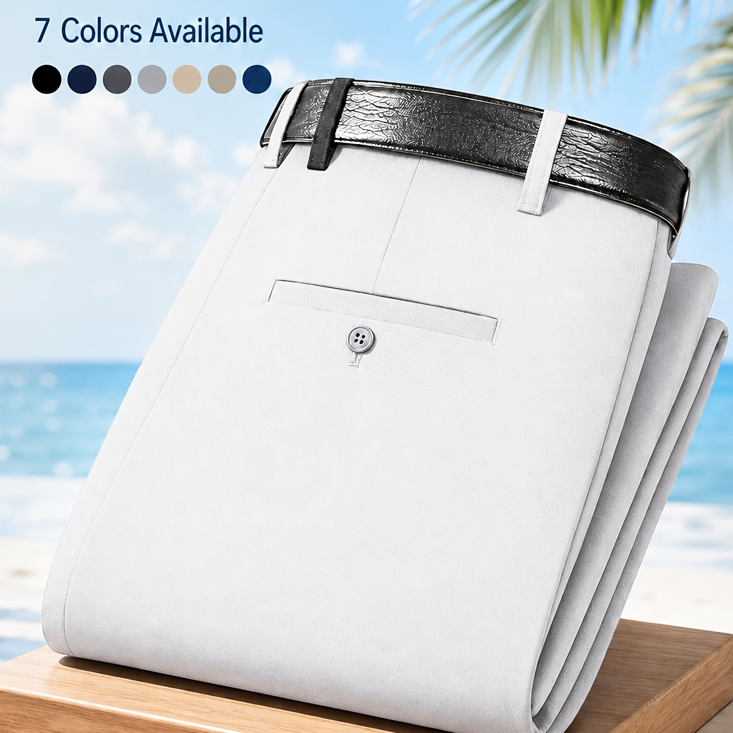 Summer Cool Men's Trousers [ ] Formal Trousers, Anti-wrinkle And Non-iron, Outdoor Sports Golf Trousers, Men's Father's Day Gift (belt Not Included)