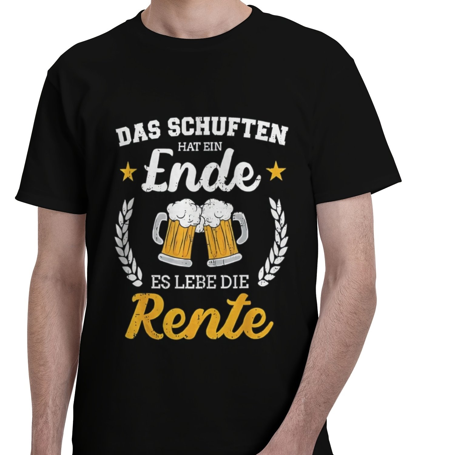 With Beer Mugs And German Text Das Schuften Hat Ein Es Lebe Die Rente For Retirement Celebration