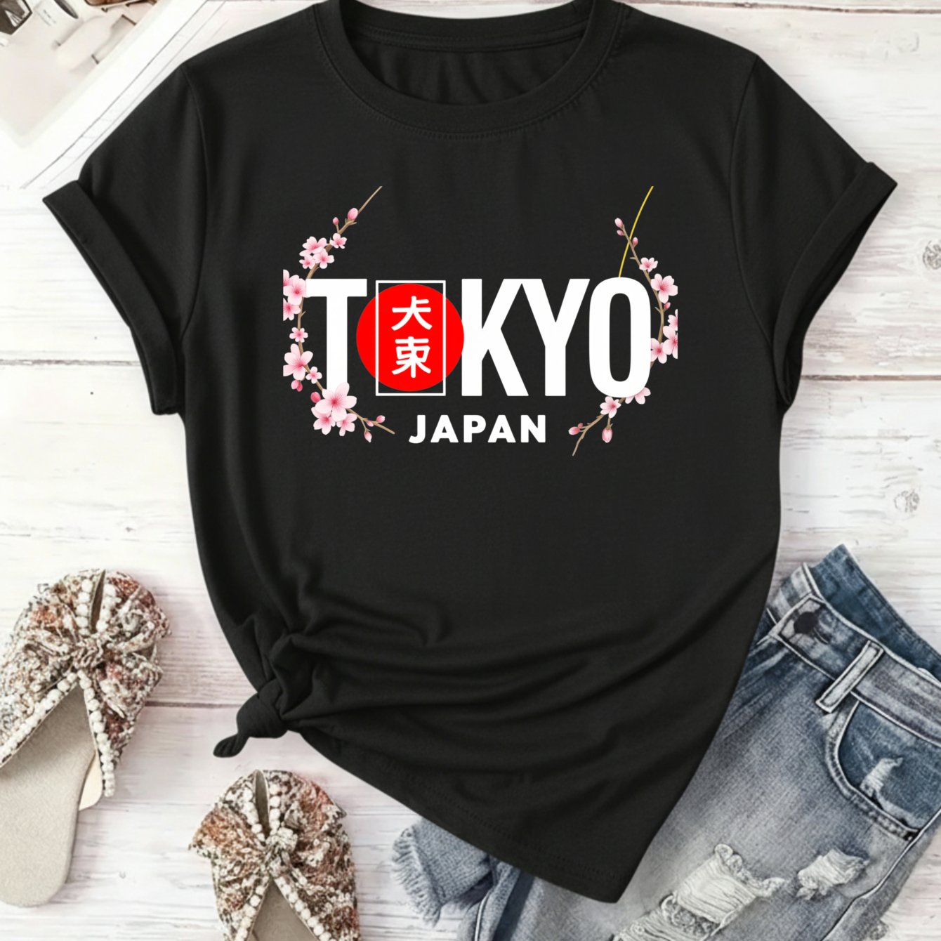 Image of New T Shirt Women's T Shirt Cherry And Design High Quality Washed No Shrinking No Deformation Thick Premium T Shirt Spring Summer Wear Perfect For Daily Shopping Or Travel Ideal Gift