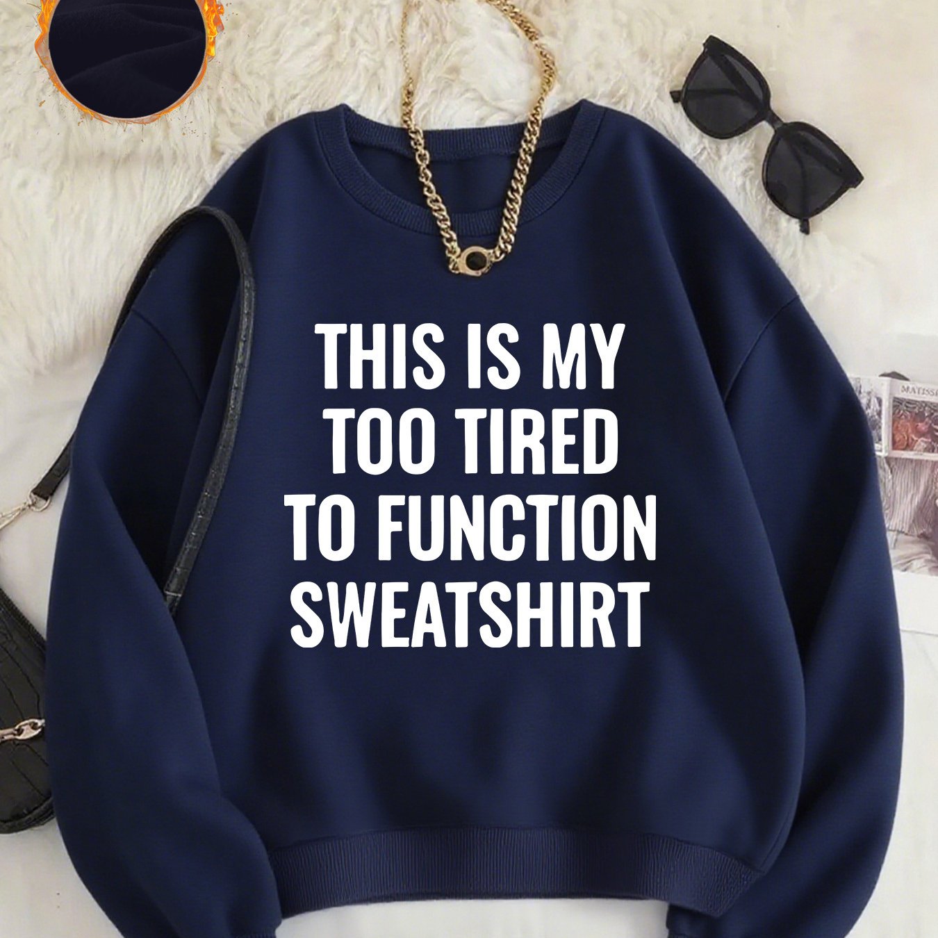 TEMU Pattern-printed Sweatshirts, Autumn And Neck Casual Sweatshirts, Women's Clothing.