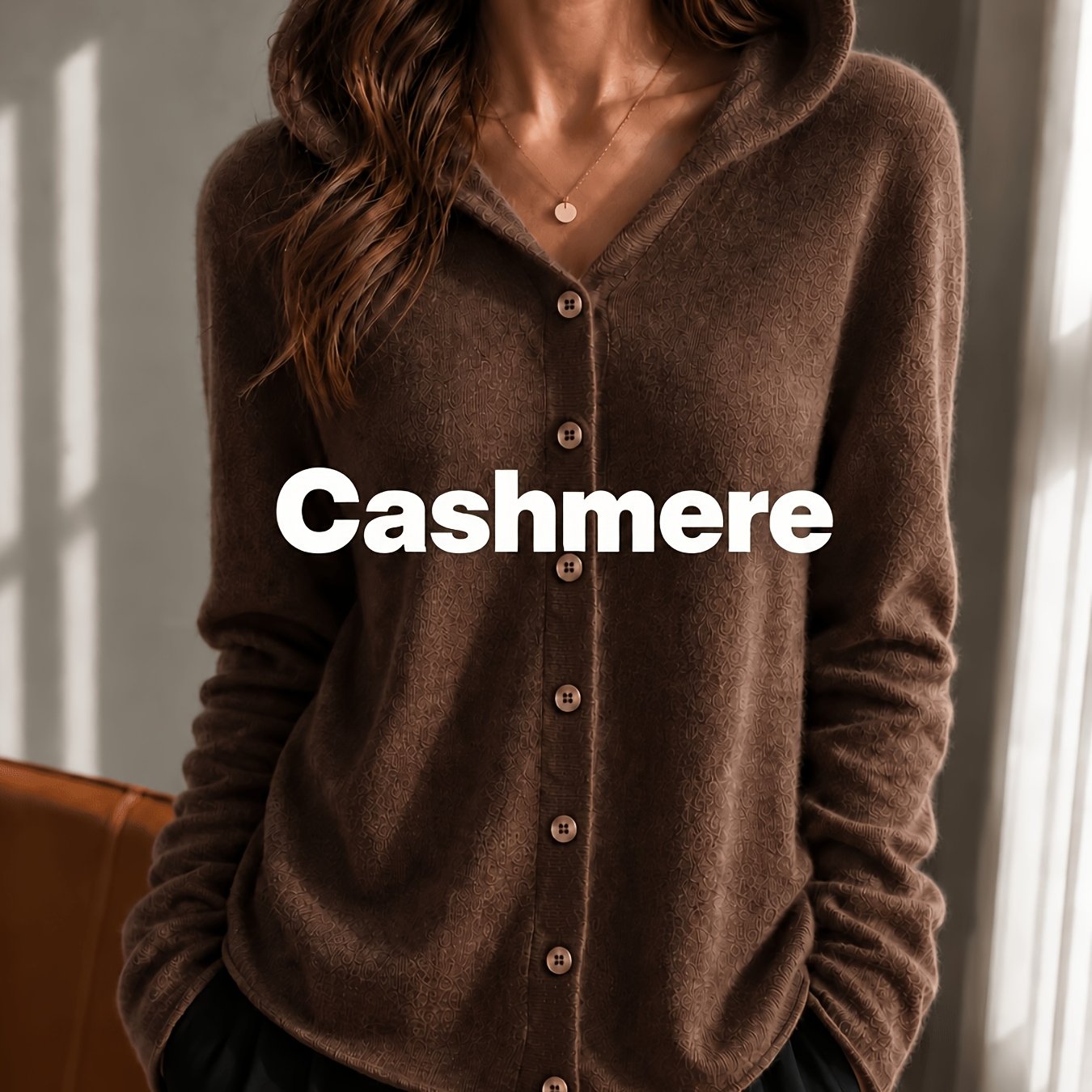 TEMU Women's Hooded 100% Sweater | Long Sleeve Hooded Sweater, Elegant And Fashionable, Versatile For Fall And Winter, Casual Office Daily Layering,