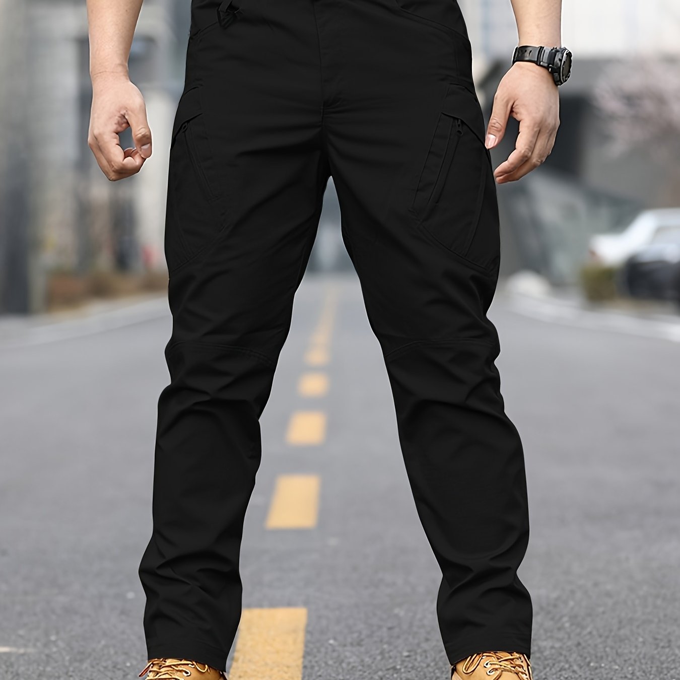 Men's Lightweight Tactical Cargo Pants with Multiple Pockets