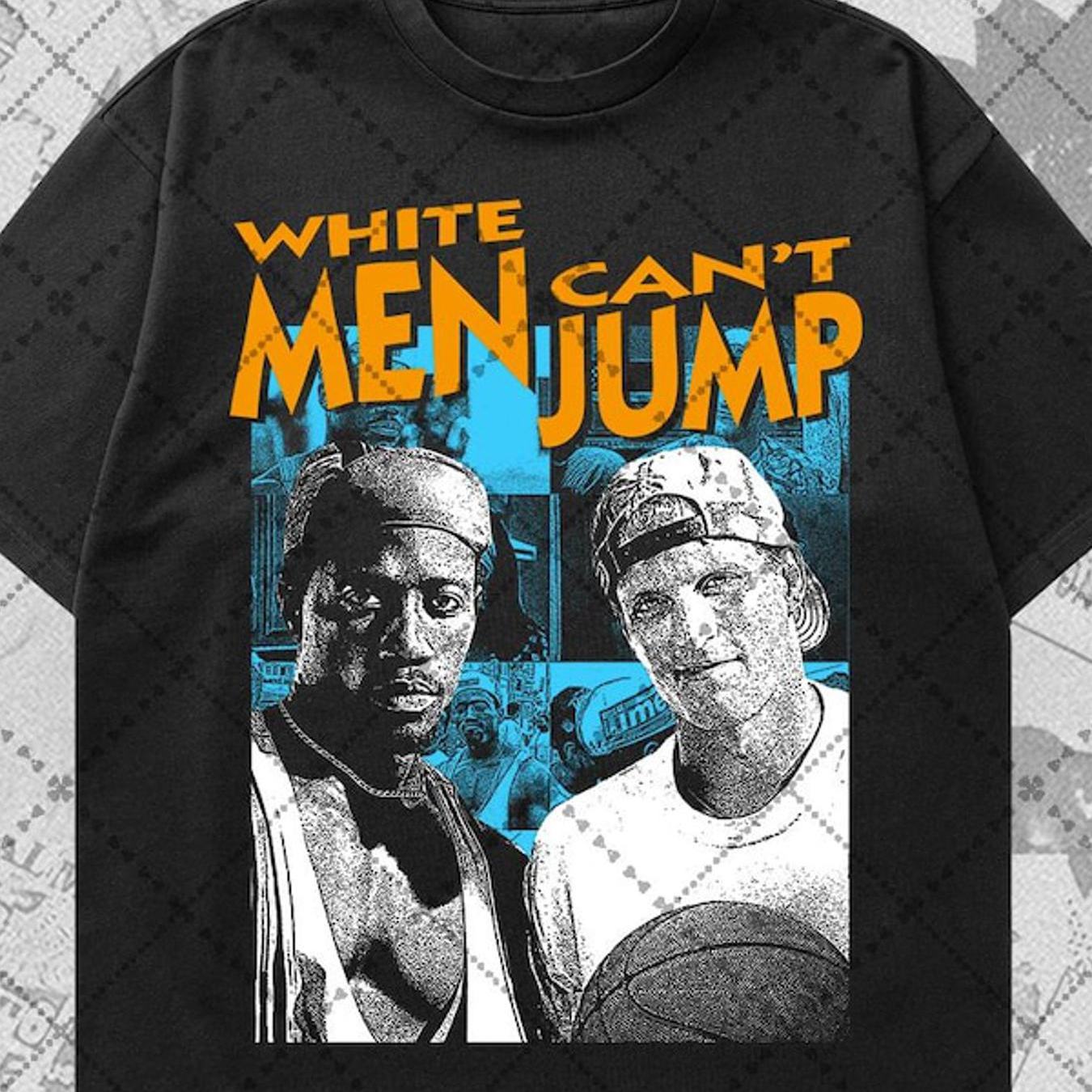 Image of Iconic Shirt From The 90s Basketball Film 'white Men Jump'