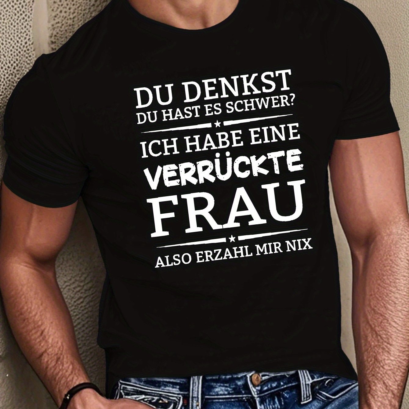 Funny German Men's Short Sleeve T-shirt Summer T-shirt Top