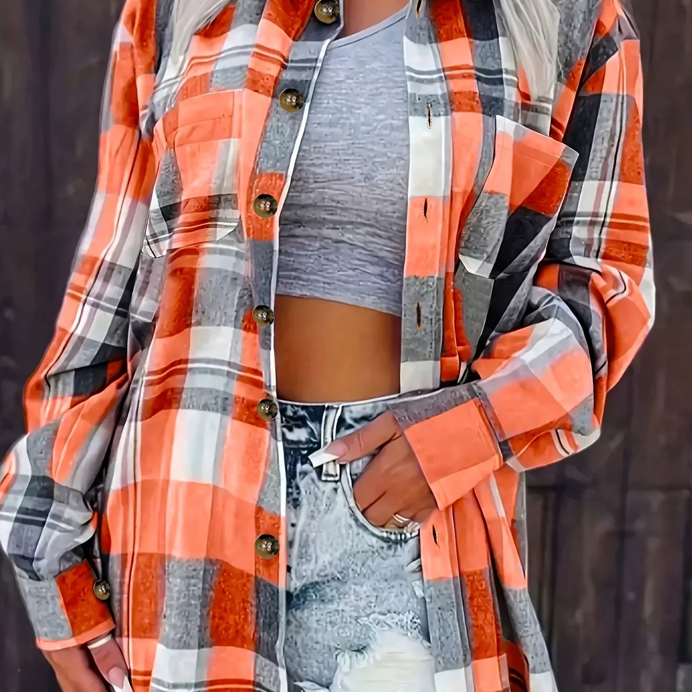 TEMU Plus Size - Plus Size - Plus Size Shirt, Autumn New Women's Fashion Long Sleeve Women's Shirt Casual Plus Size Style Plus Size Women's Clothing