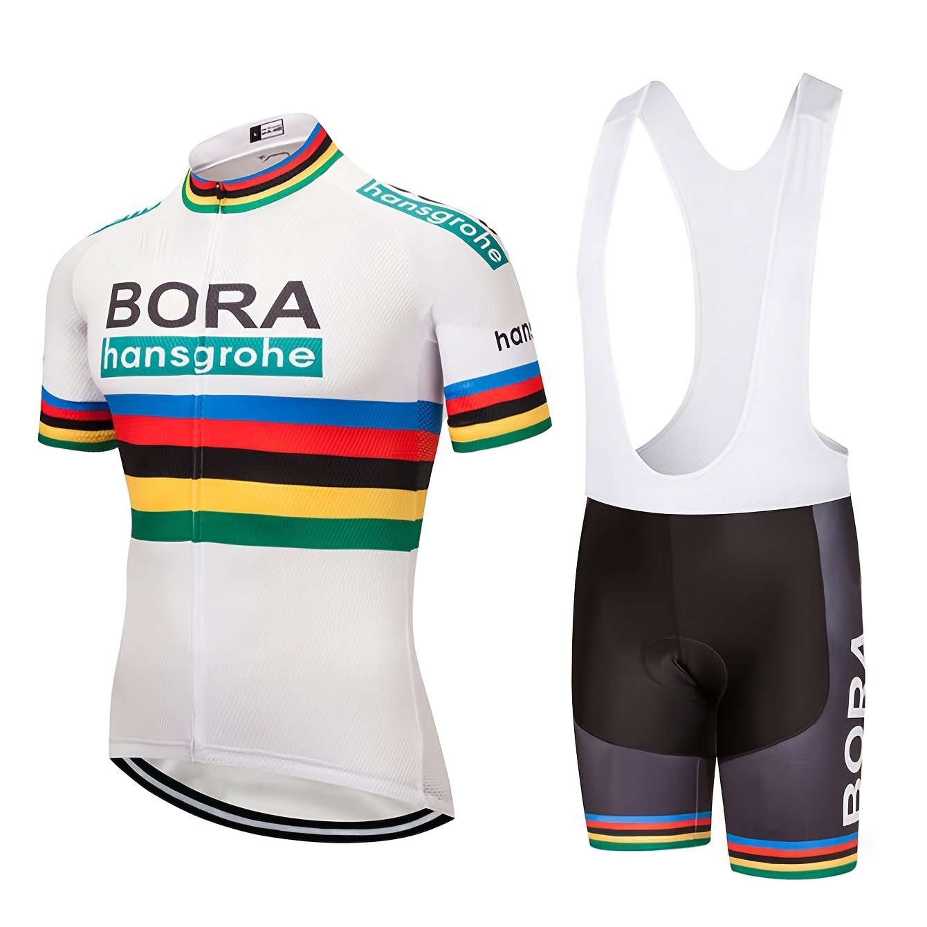 Image of Teenage Cycling Suit Set, Teenage Mountain Bike Cycling Suit, Breathable And Quick-drying Outdoor Cycling 2pcs Set, Perfect For Outdoor, For Teenager