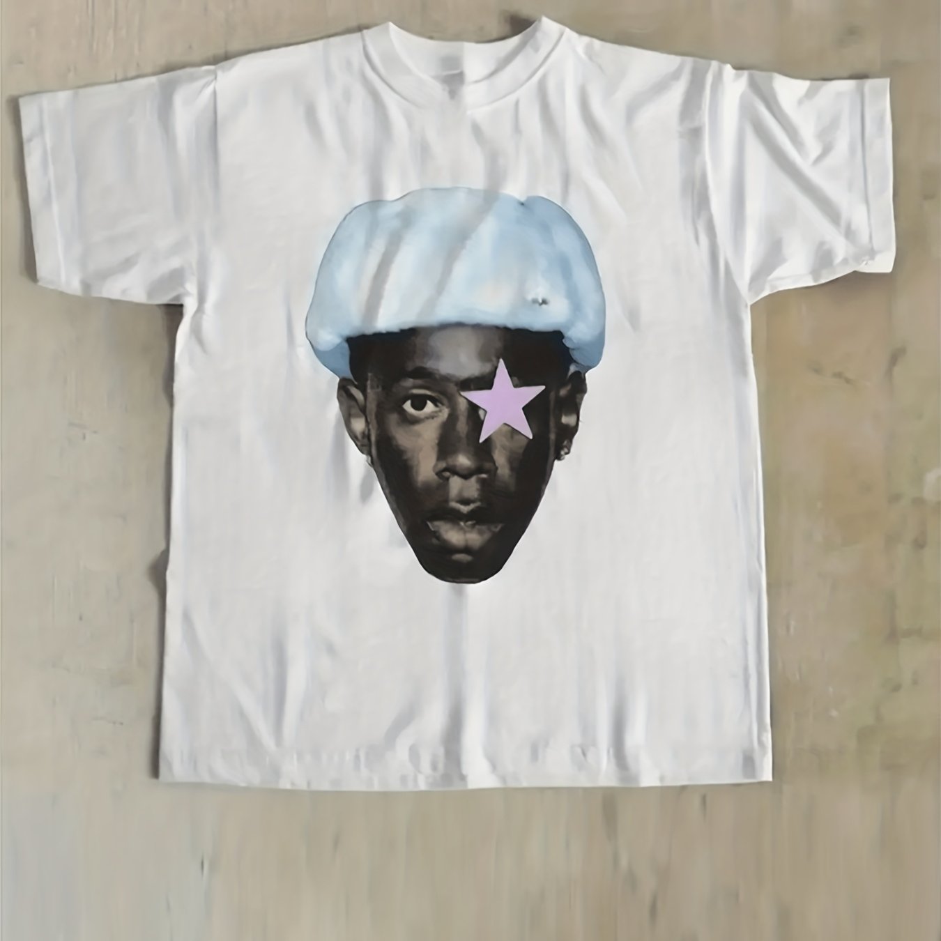 TEMU Men's Y2k Retro Graphic T-shirt - 220gsm Heavyweight Featuring A Vintage Print. Round Neck, Short Sleeve Casual Top Designed For , Made From ,