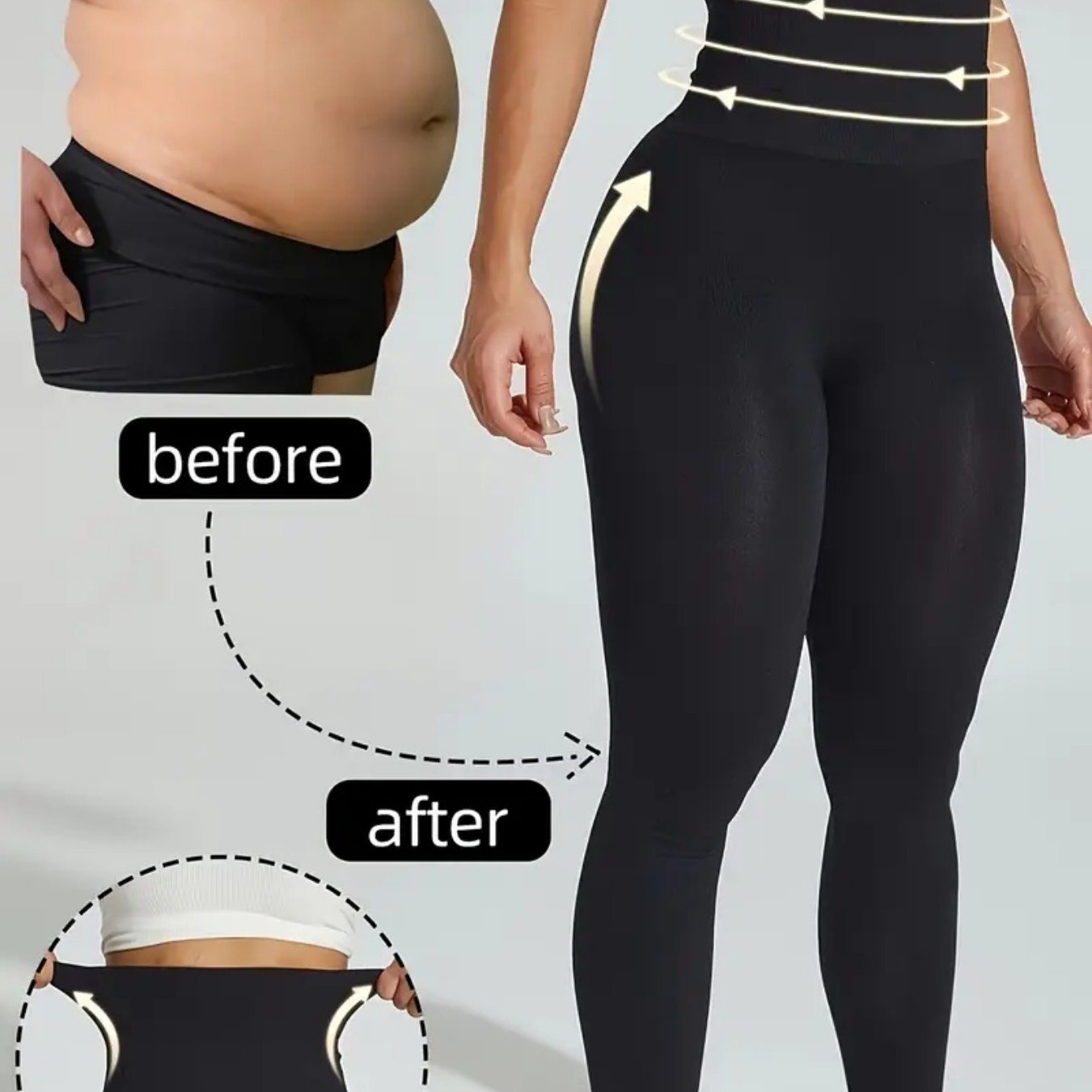 TEMU 1pc Black Women's Outdoor Sports Lifting Wearable High-waisted Tummy Control Yoga Pants, Lifting, Stretchy Nylon Sport Leggings, Opaque, Perfect