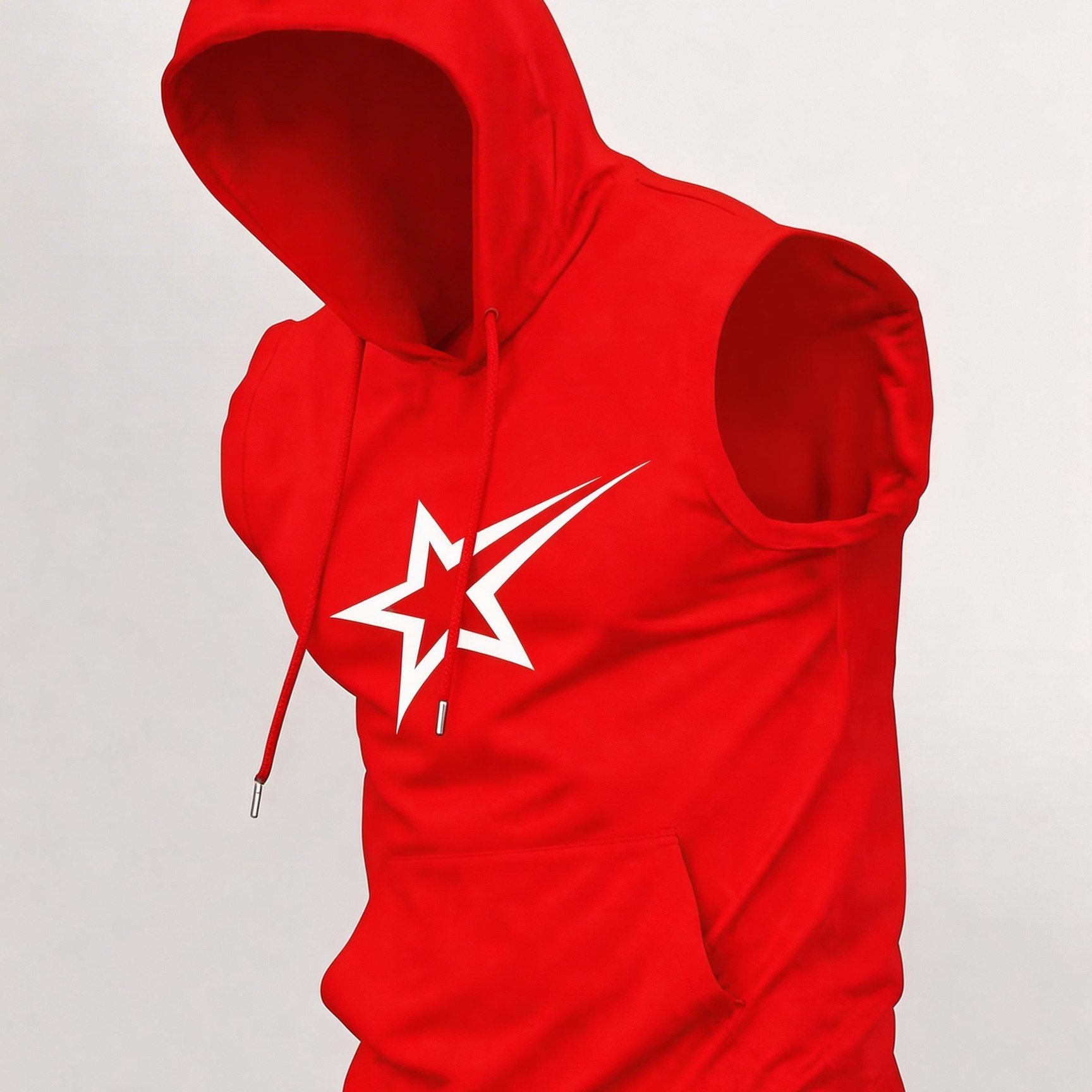 TEMU Chaleco sin con capucha para hombre, estampado de estrellas, estilo casual, moderno y a para verano y otoño