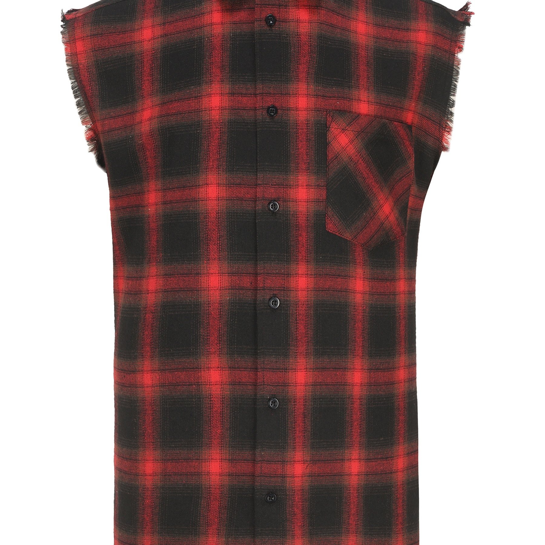 Men's Summer Sleeveless Plaid Shirt - Edge Cuffs & Lightweight Fit, Beach To Street Versatile Style Upgrade