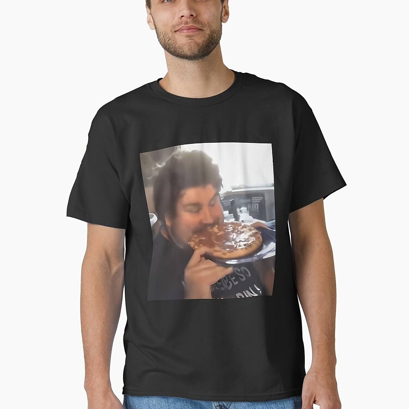 Image of -shirt D Necklord Poster Eating Pizza For High Quality