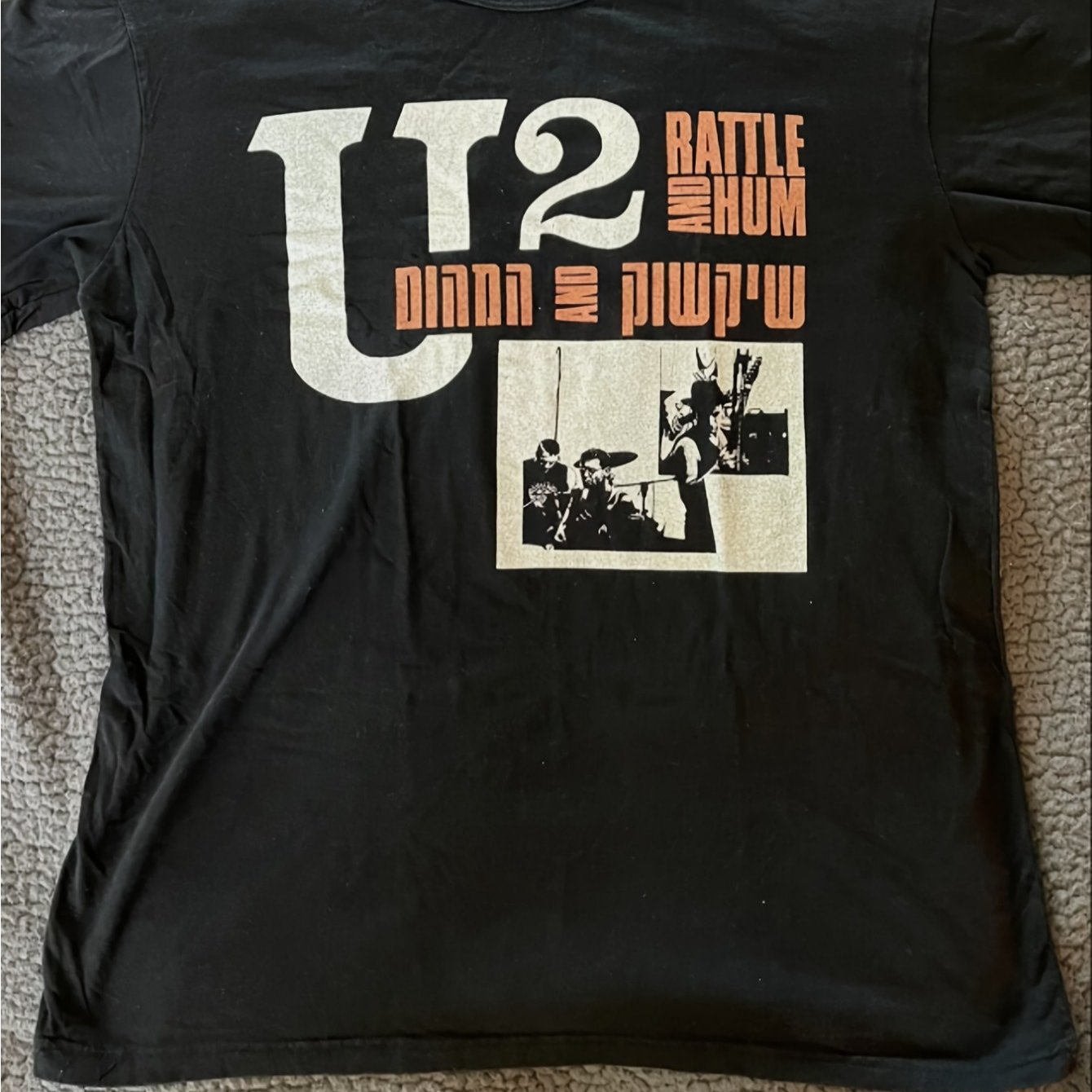 Image of Men's U2 Graphic T-shirt - 100% Stretch Cotton Relaxed Fit Short Sleeve Crew Neck Tee With Iconic Print, Casual Shirt For Casual Attire & Outdoor (machine Washable)