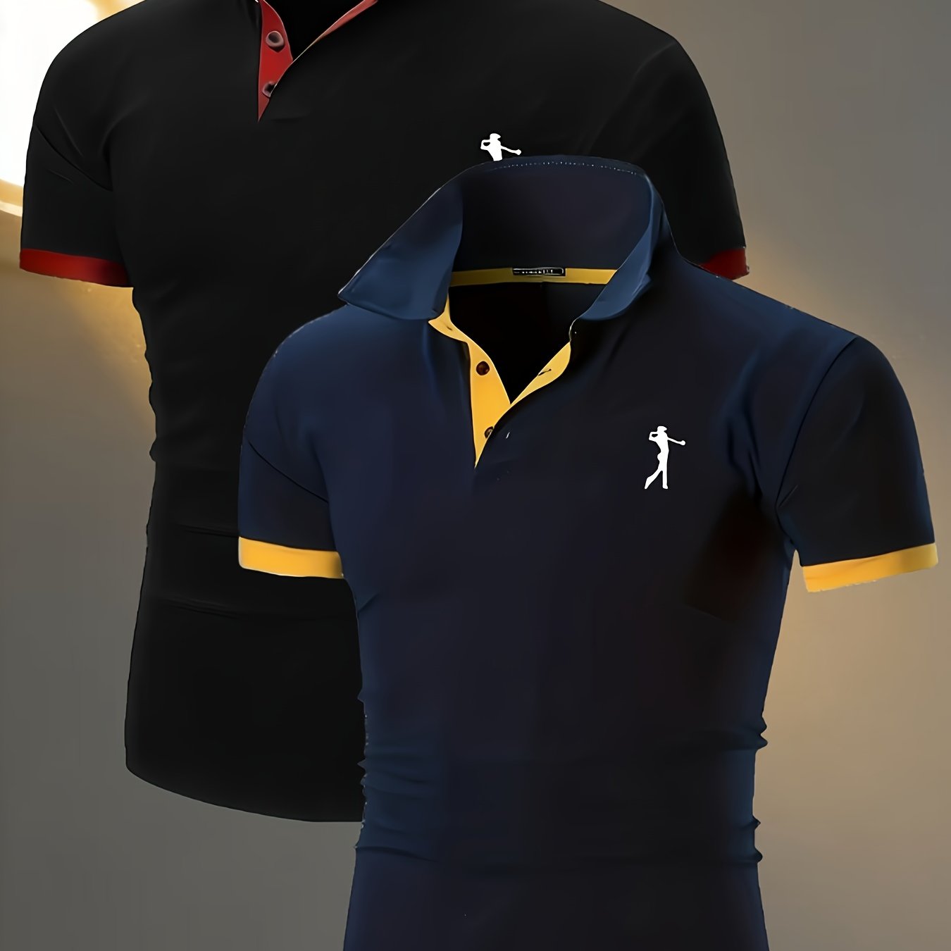 TEMU Men's Summer Breathable Shirt 2pcs, 2pcs Fashion Casual Short Sleeve Business Versatile