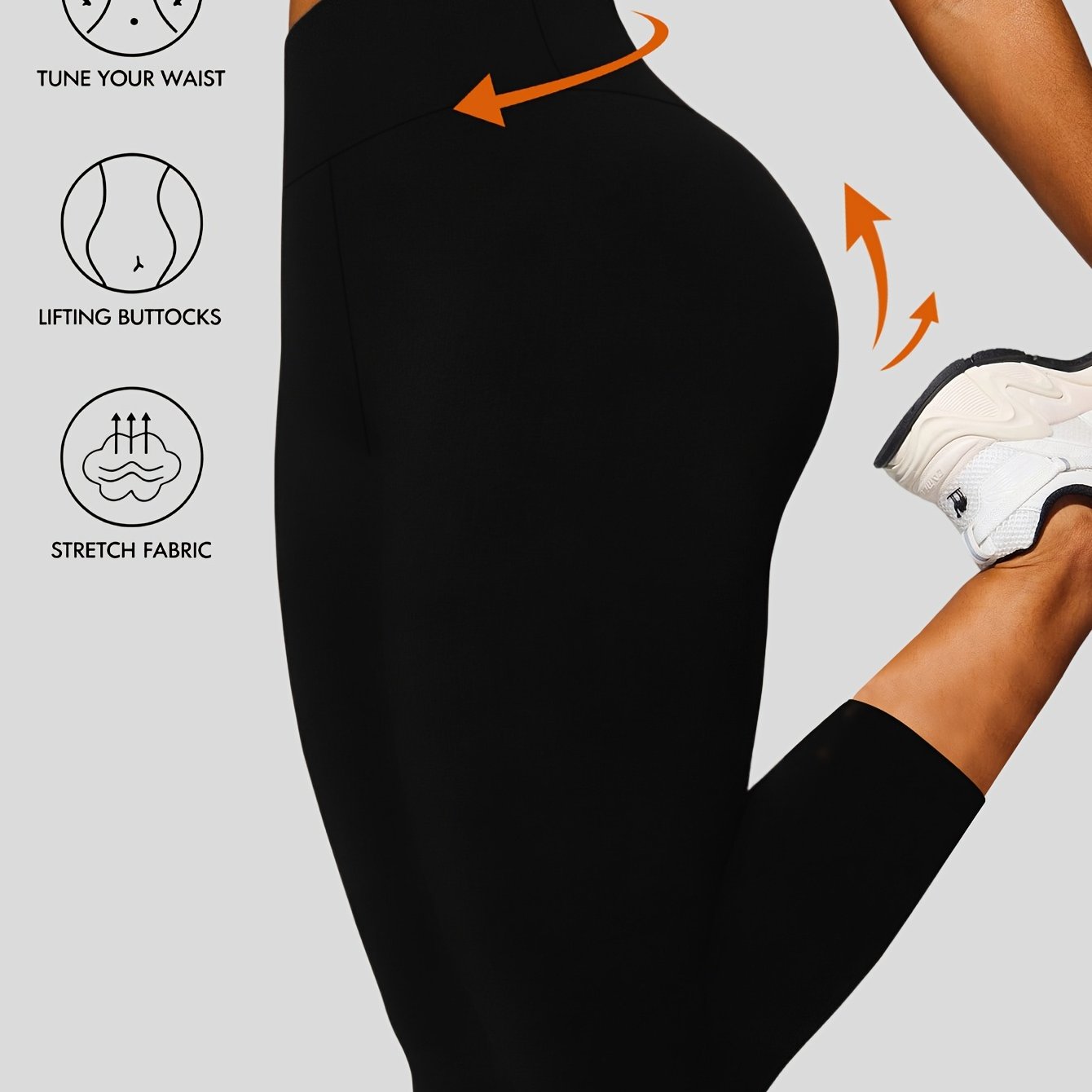 E-shop Damen 7/8 Capri-Leggings in einfarbiger Ausführung, dehnbare, eng anliegende Hose bis zur Wadenmitte, maschinenwaschbar für alle Jahreszeiten,