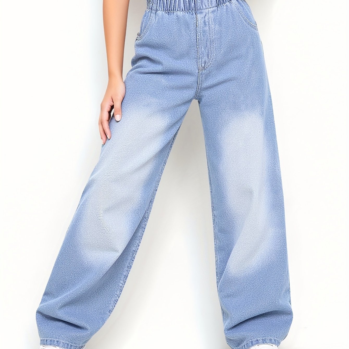 Girls' Big Girl Outdoor Casual Everyday All-match Straight Long Pants, Style
