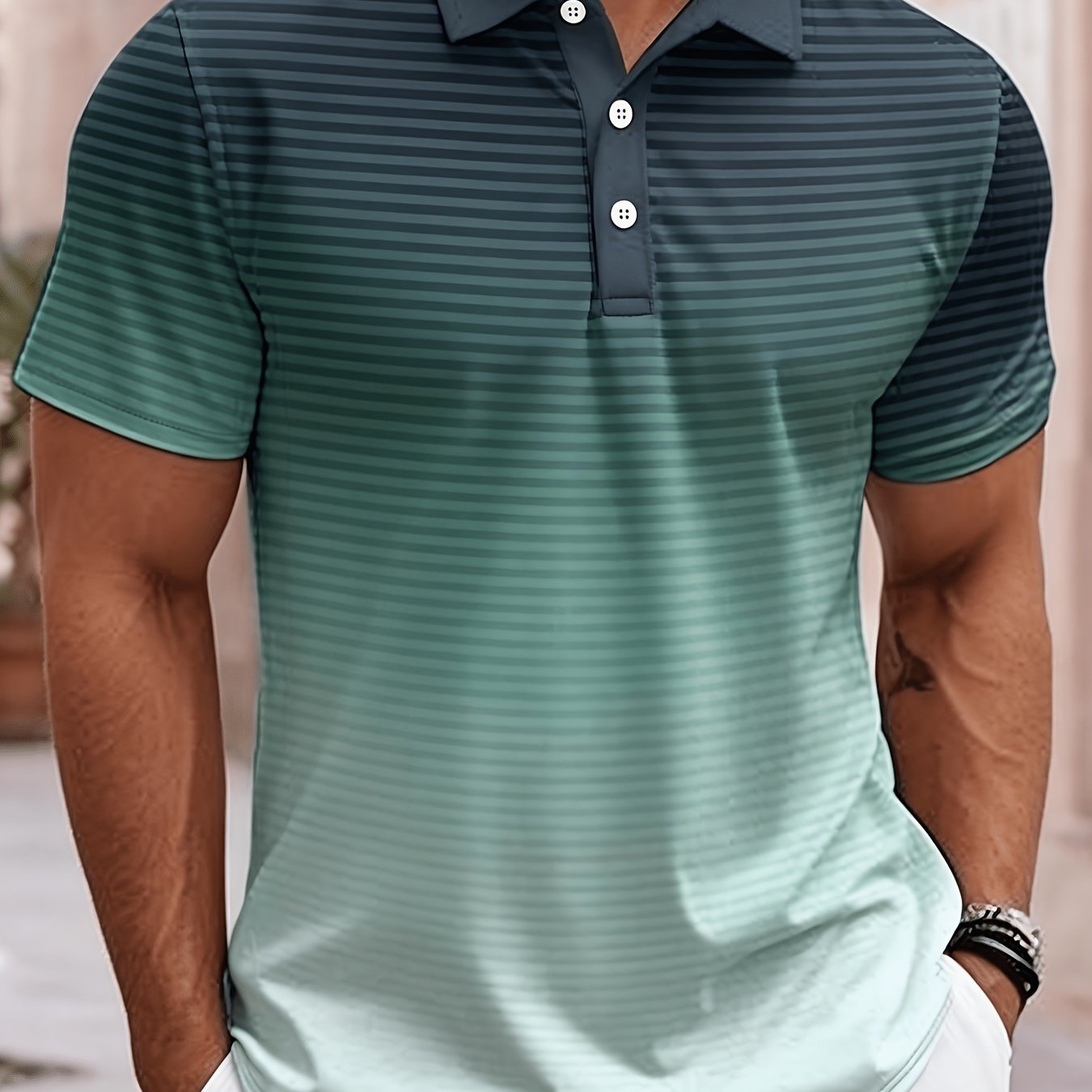 TEMU Large Men's Casual And Fashionable Shirt, Plus Size