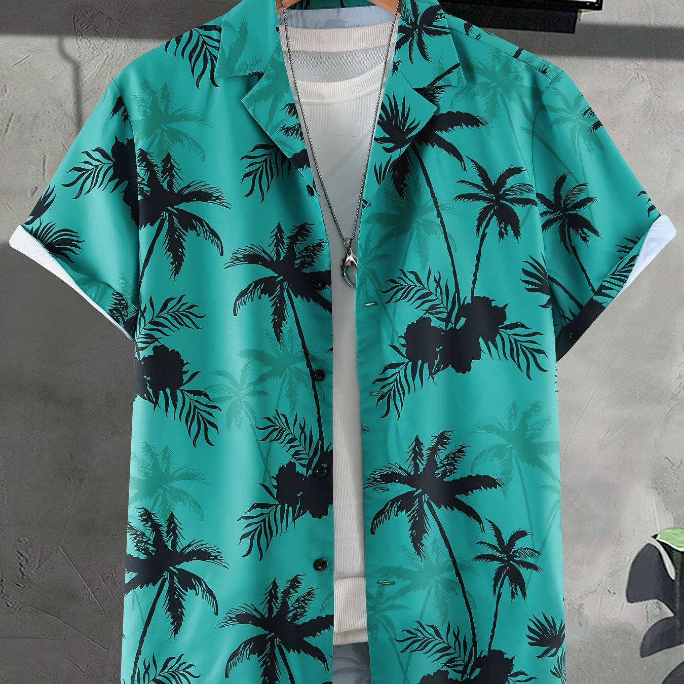 Regular Lapel Shirt Print