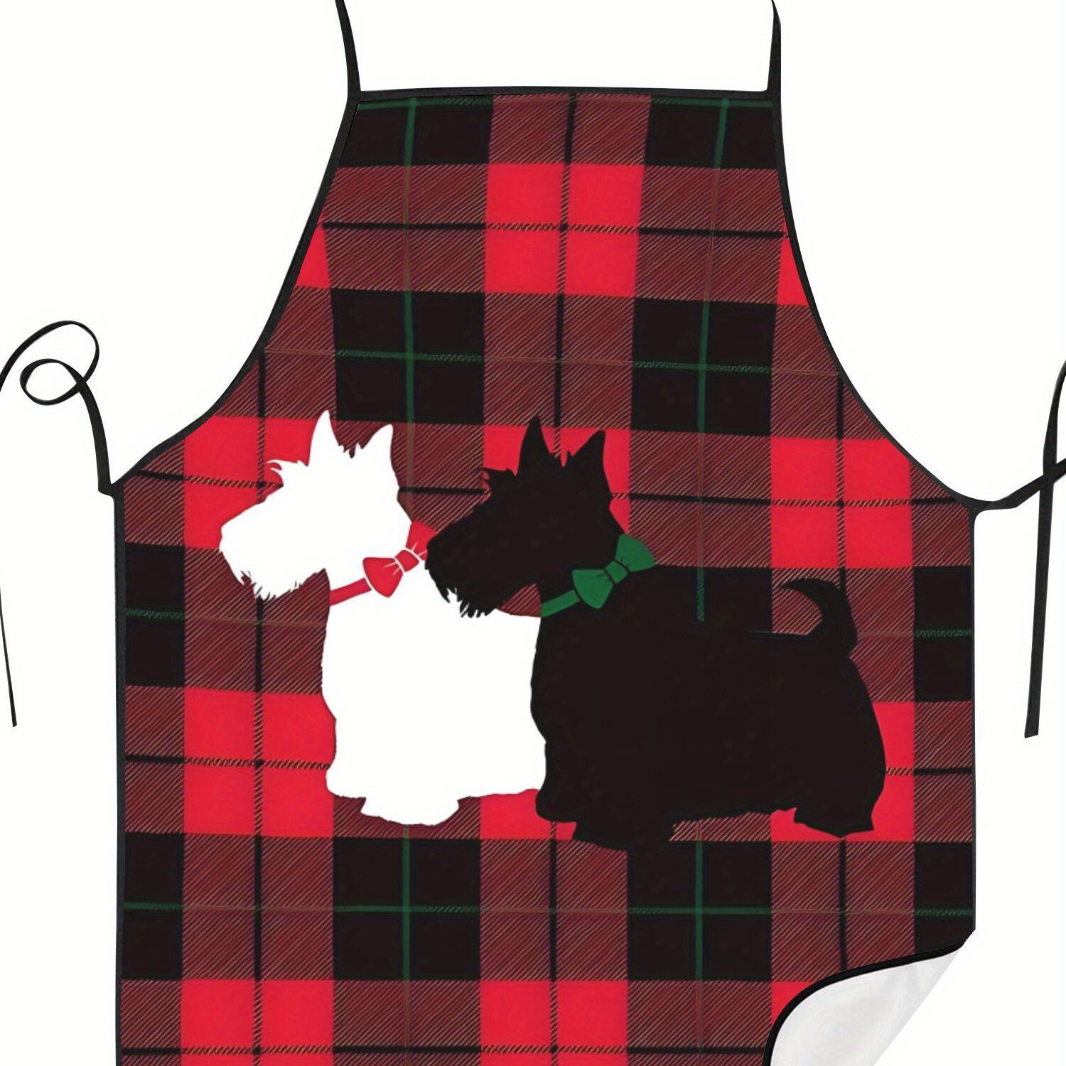 TEMU 2d Print Design 1pc Vintage Colorful Scottish Clan Tartan Kitchen Apron For Cooking & Baking And Festive Occasions - Perfect Gift