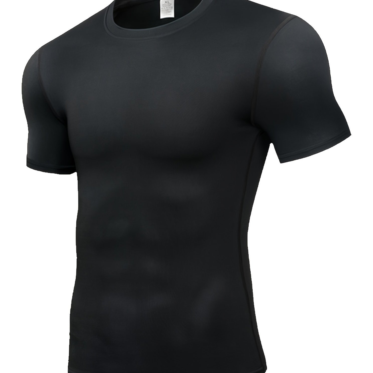 E-shop ) Sport Fitness Kurzarm T-Shirt Kompressions Top Herren Kurzarm Elastisches Stoff Unterhemd Kompressionskleidung [ + Schweißableitend Schnell