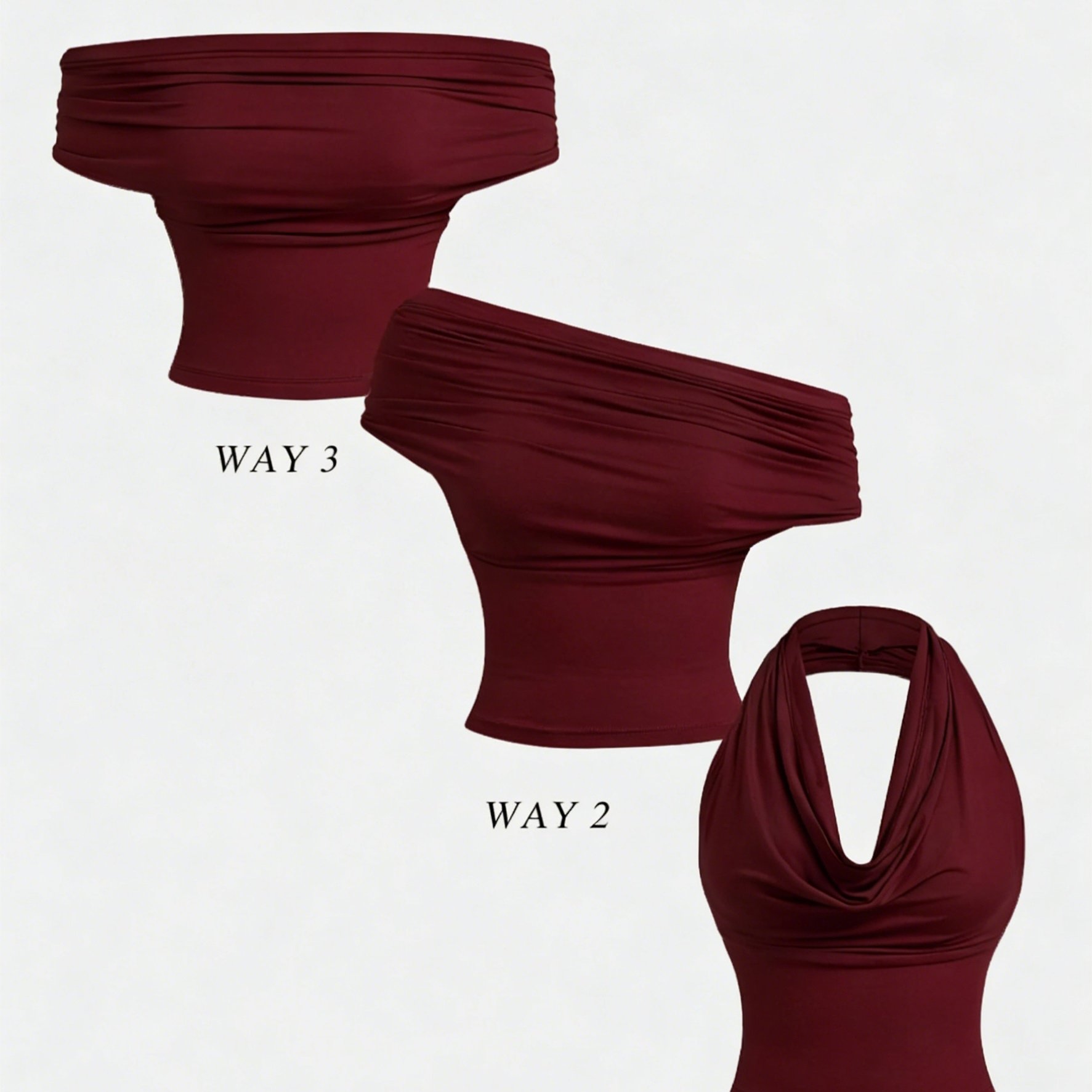 TEMU 1 stuk Elegante Kleur Veelzijdige Halterneck Top voor Dames, Zomer