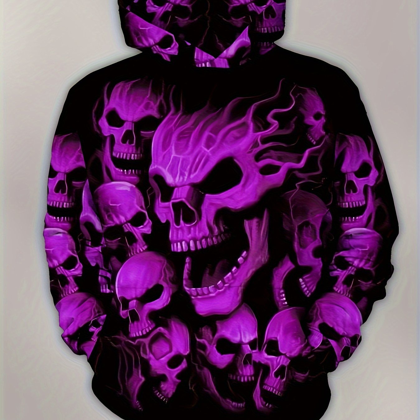 Purple on sale skull hoodie