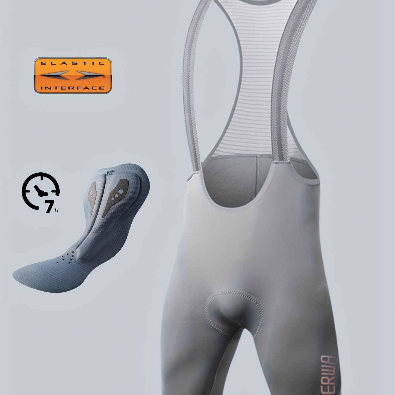 E-shop Herren Radsport-Shorts mit gepolstertem , einfarbig, stoßdämpfende 3D-Polsterung, schnelltrocknend, atmungsaktiv, Kurzhose zum Radfahren