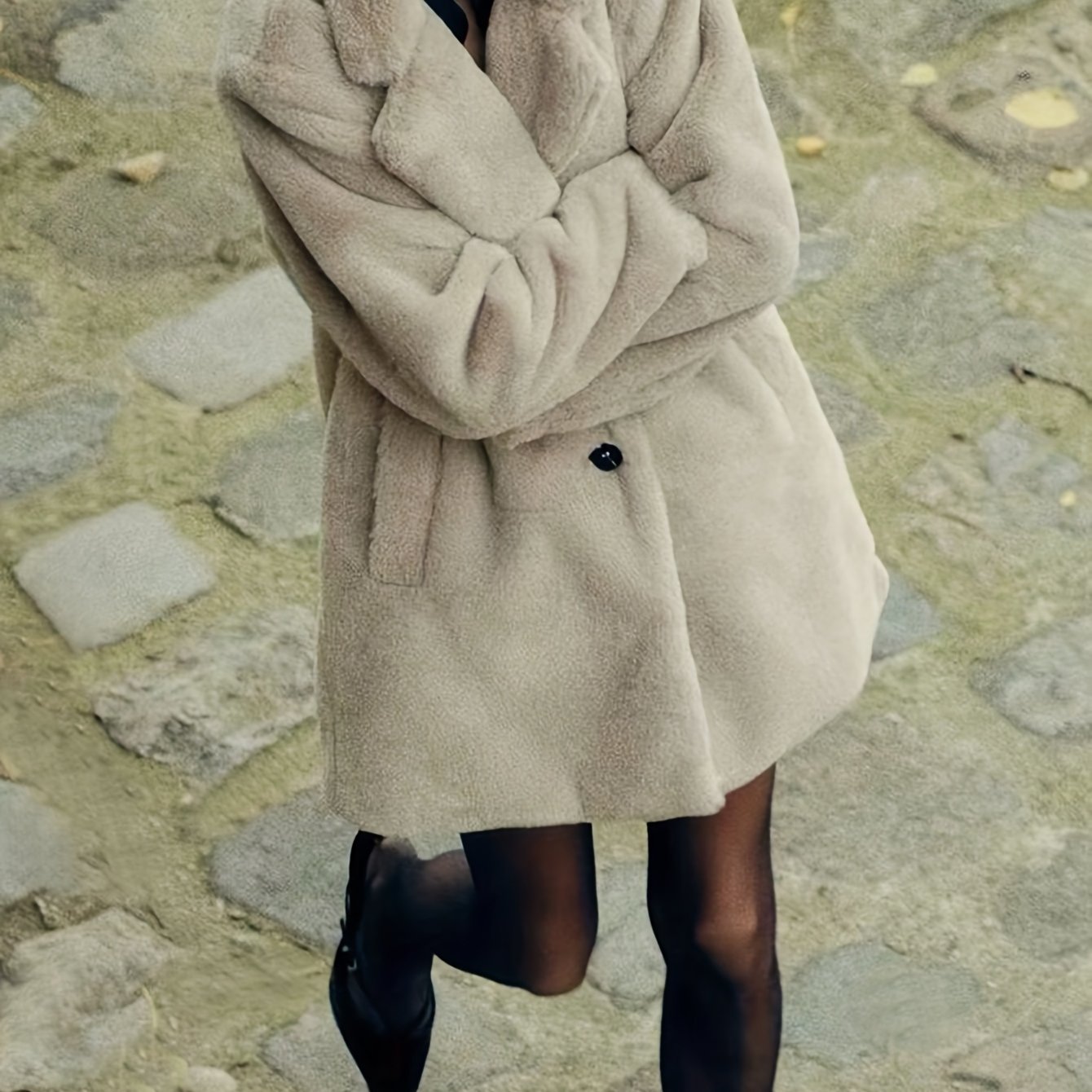 Image of Indefeir Autumn/winter New Style Fluffy Lapel Loose Effect Women's Outerwear