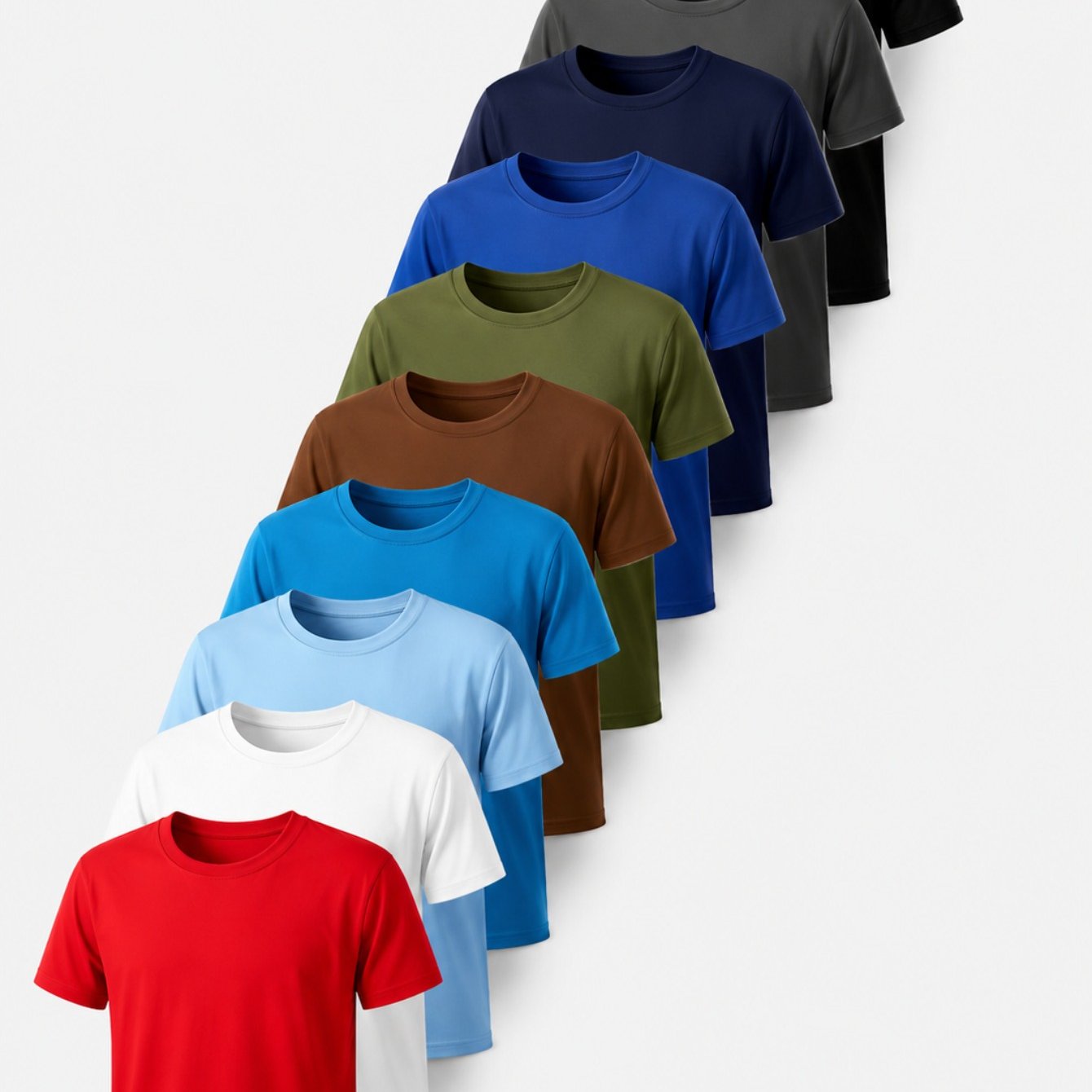 TEMU Random 1pc Unisex Solid Color T-shirt, Casual Crew Neck Short Sleeve Basic Summer Tee, Color, Everyday Top For Men And Women, Multiple Colors