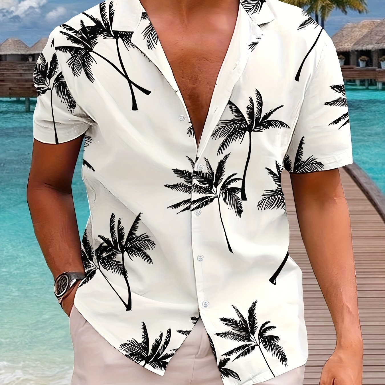Summer Novelty 3d Printed Men's Colorful Trendy Digital Shirt Comfortable Casual