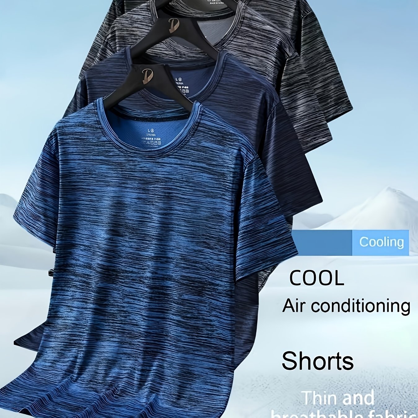 TEMU 4-pc - 's Crew Neck Sports T-shirt, Regular Fit, Short Sleeve, Suitable For Casual, Running, Training, Fitness, Golf, Basketball, Tennis, Yoga,