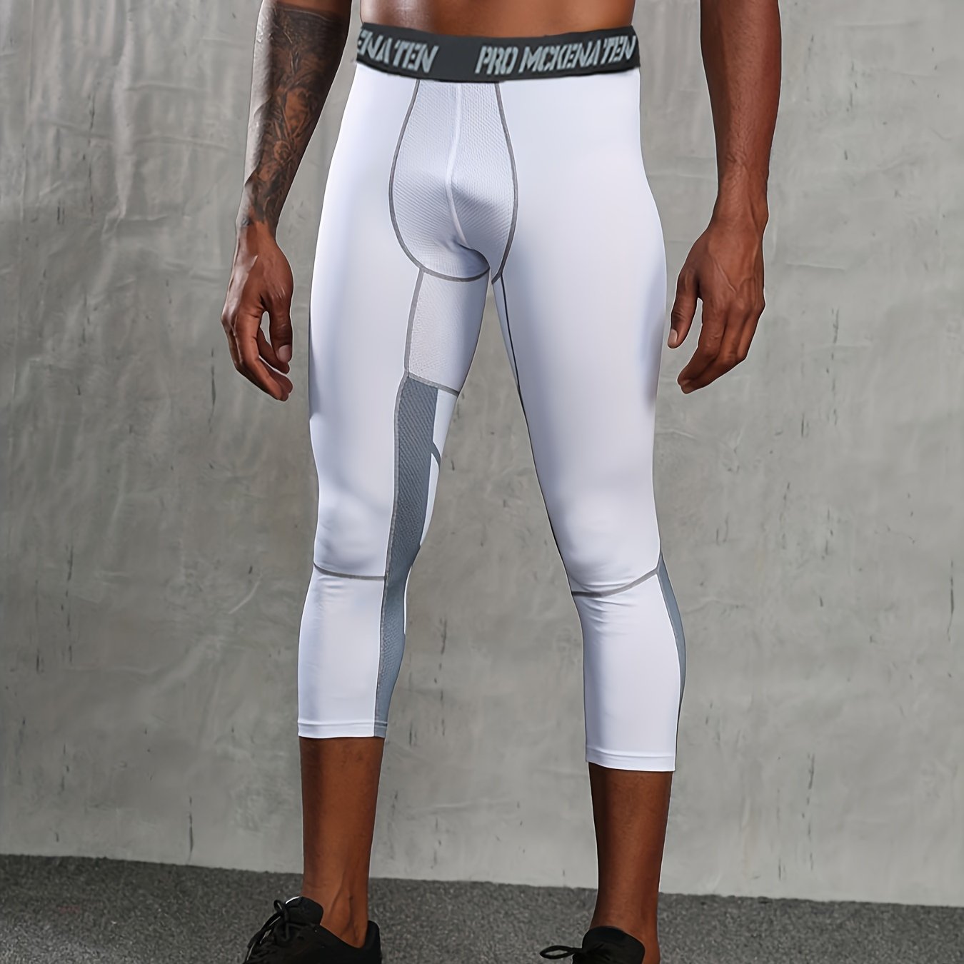 Image of Mckenaten Men's Quick-dry Athletic Shorts - High-waisted, Breathable & Moisture-wicking Gym Pants With "mckenaten" Print, Perfect For Fitness, Running, And Outdoor Activities