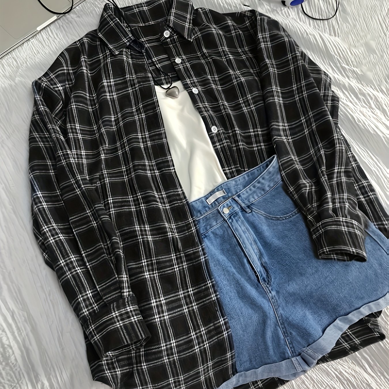 E-shop Elegantes Damen-Lockeres Vintage-Karo-Herbst/Winter-Shirt - Klassischer Kragen, Maschinenwaschbar, Geeignet für Casual Formelle Anlässe,