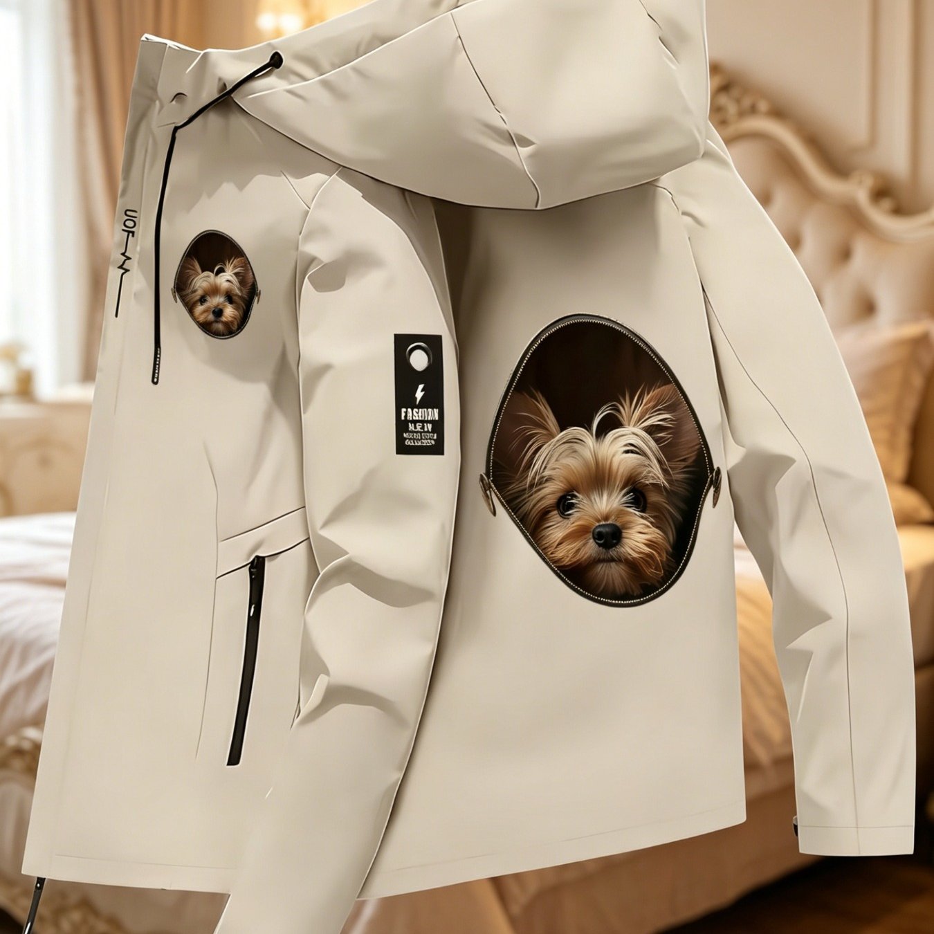 TEMU Cute Yorkshire Terrier Themed Logo