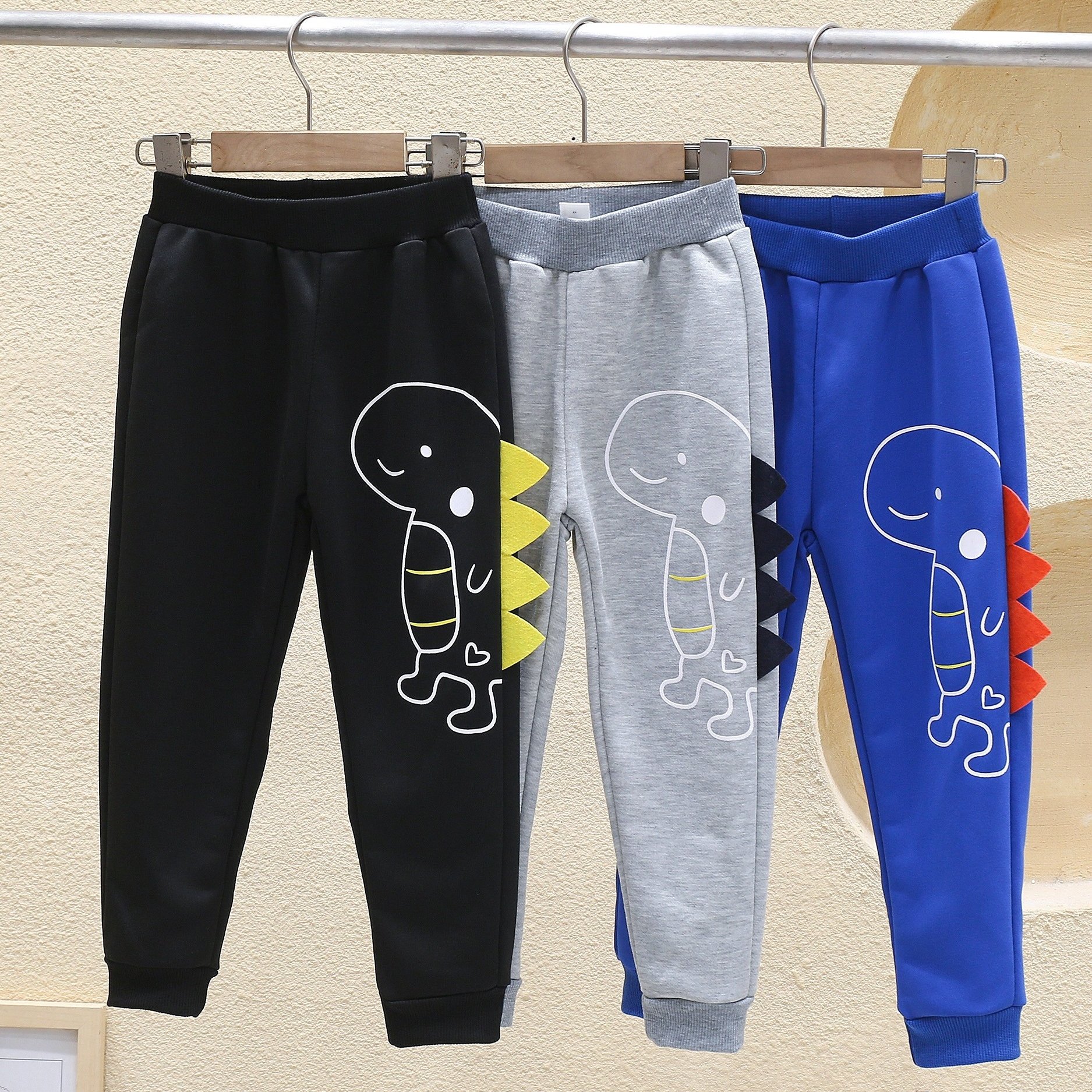 Spring And Autumn Children's Dinosaur Printed Pants 3pcs Set,boys And Girls Clothes