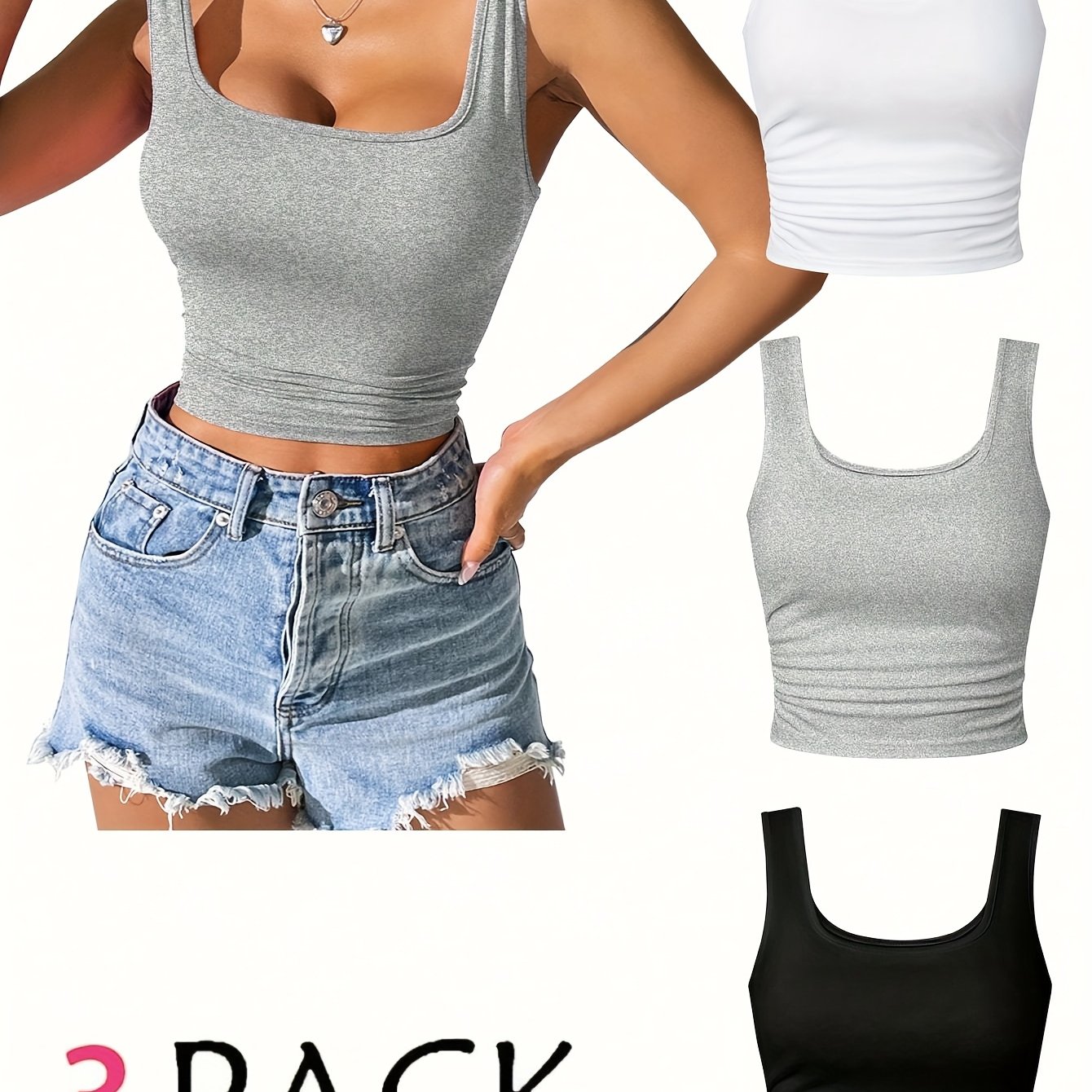 3pcs Set Women' Layer Tank Tops