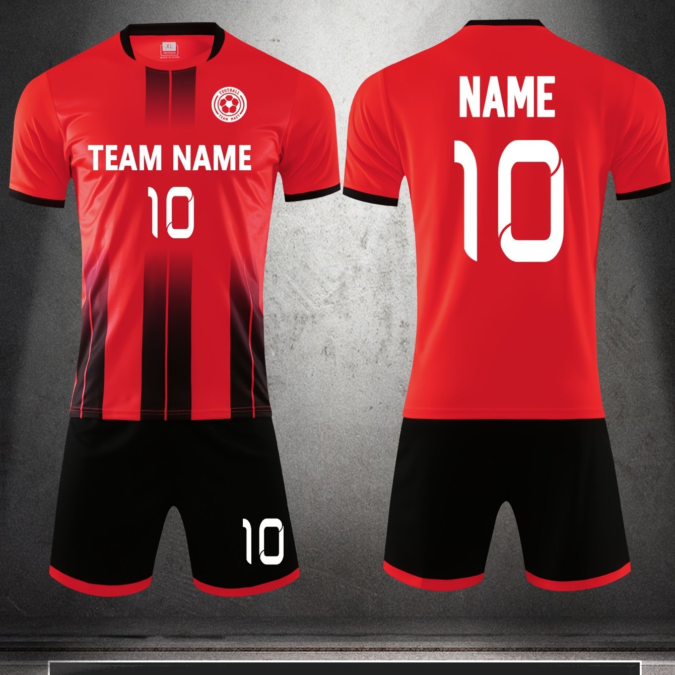 E-shop Trikotanzug mit personalisierbarem Namen, Nummer und Logo – Schnelltrocknendes und atmungsaktives Sportoutfit für Einzeltraining und