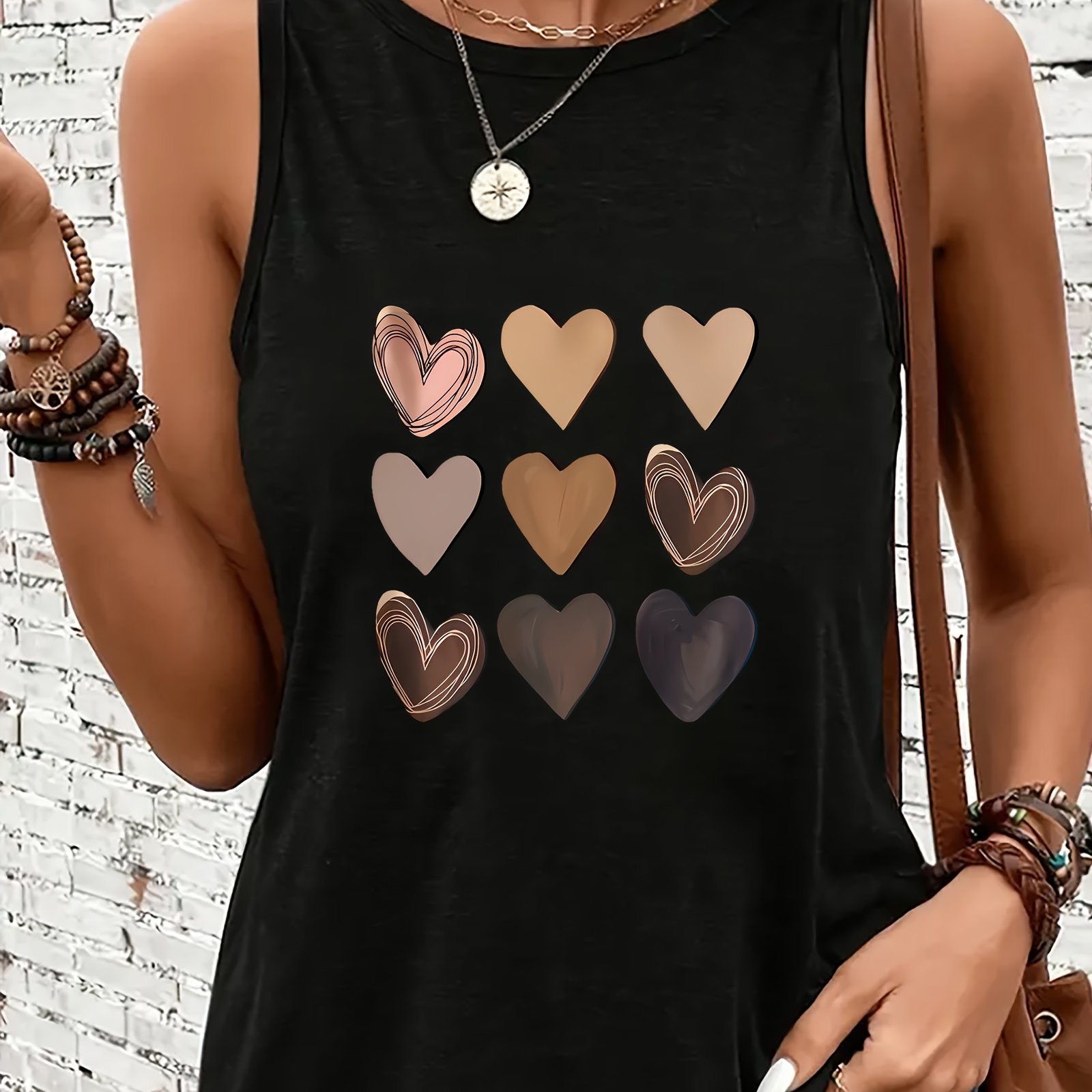 TEMU Amor, San Valentín Y2K, Chaleco sin para mujer, Corte holgado casual, Ropa deportiva casual de verano para mujer
