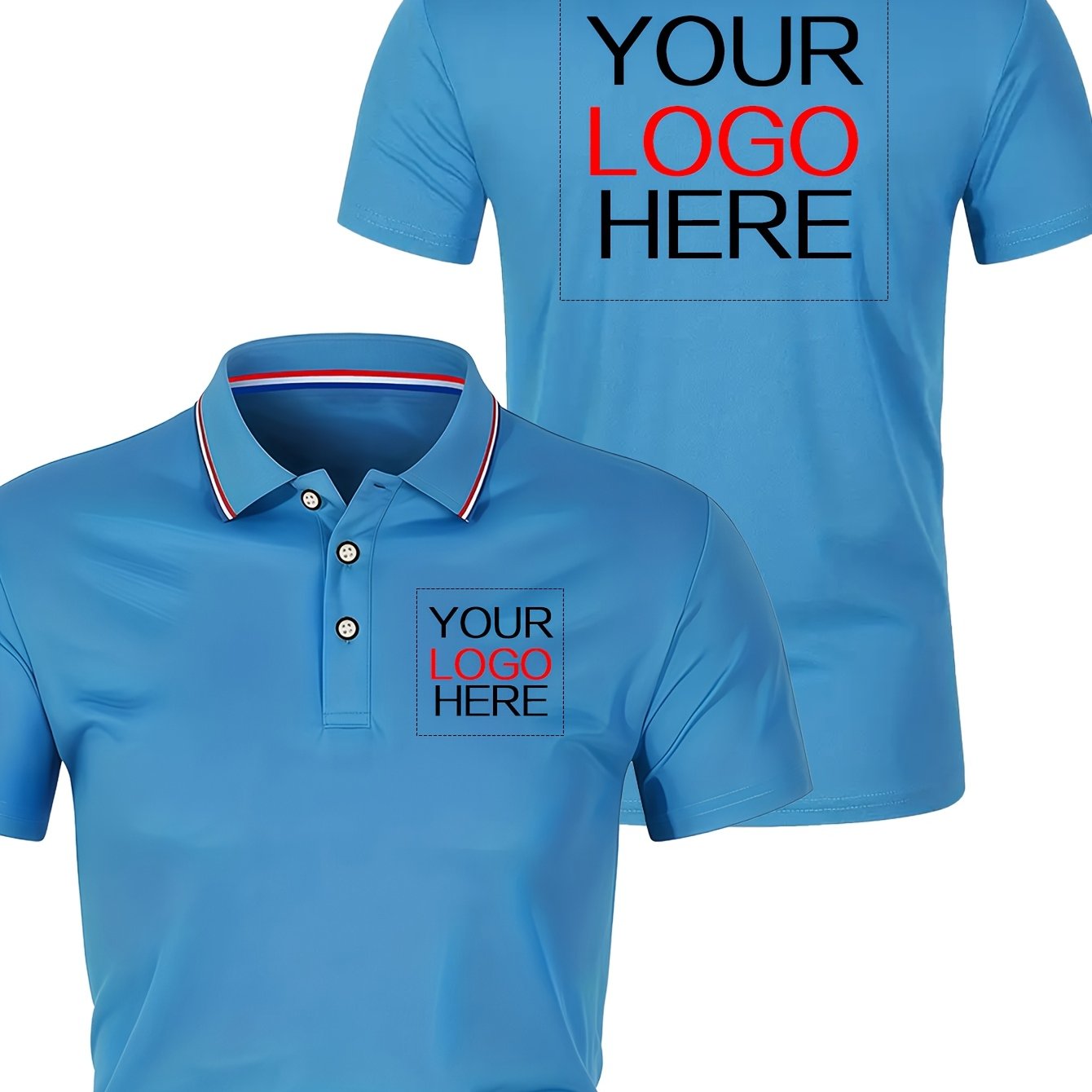 TEMU Classic Solid Color Men's Shirt, Breathable Lapel Collar, High-quality Casual Fashion Sport Short Sleeve, Comfortable