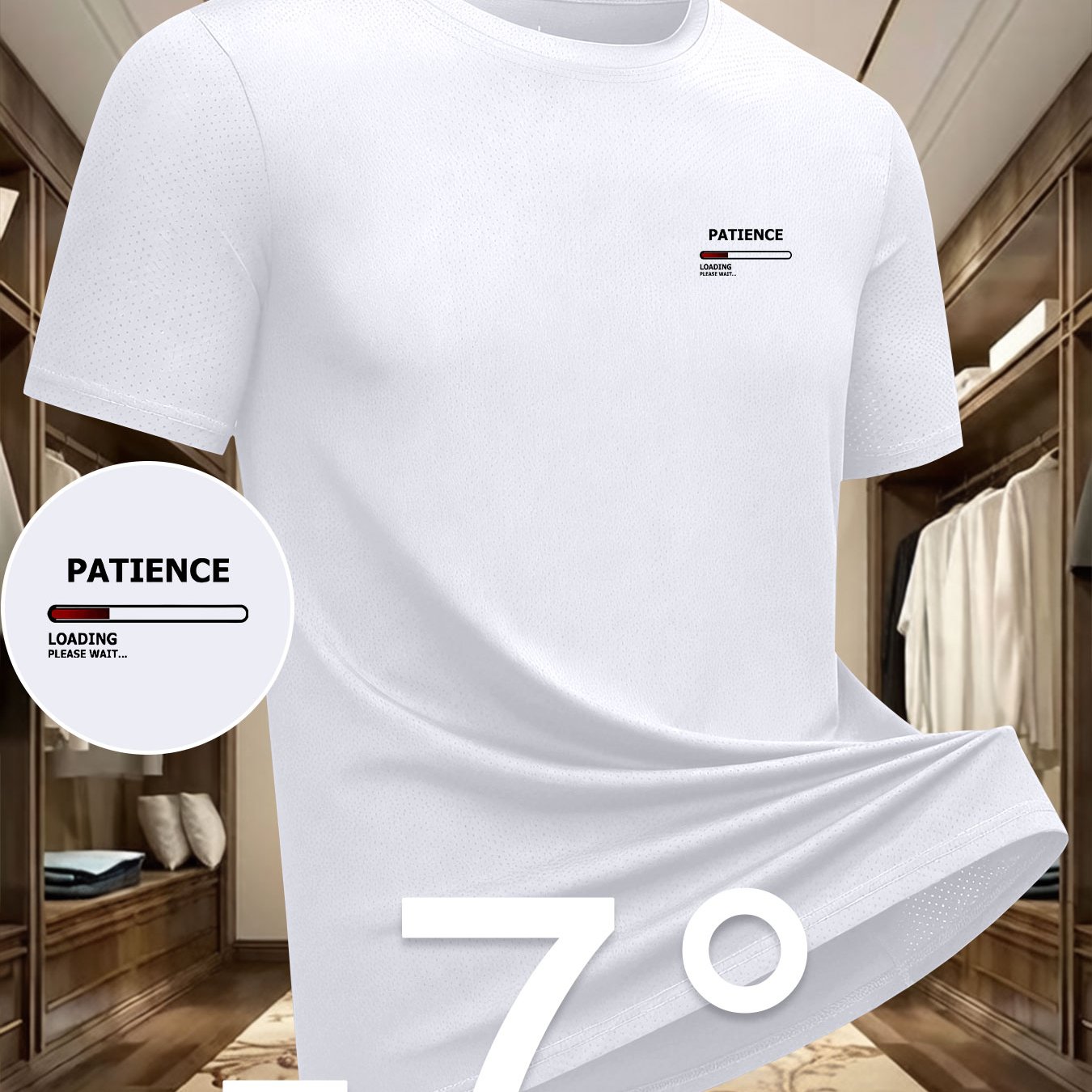 TEMU Men's Quick-dry Breathable Performance T-shirt - Ultra-thin Moisture-wicking Athletic Top With Suitable For Gym, Running, Outdoor & Summer Wear,