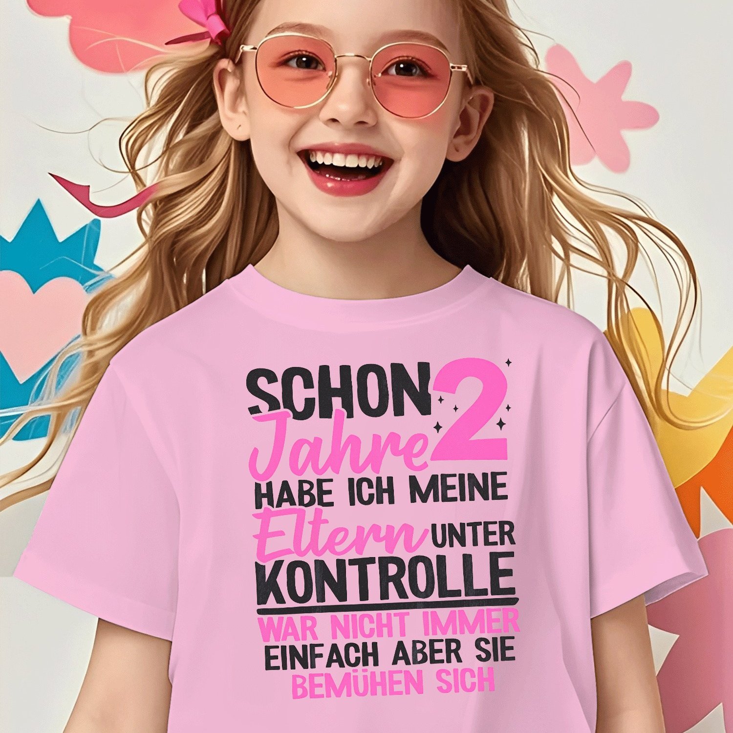 Image of Girls' 2nd Birthday For Boys Girls Kids Chlidren T-shirt