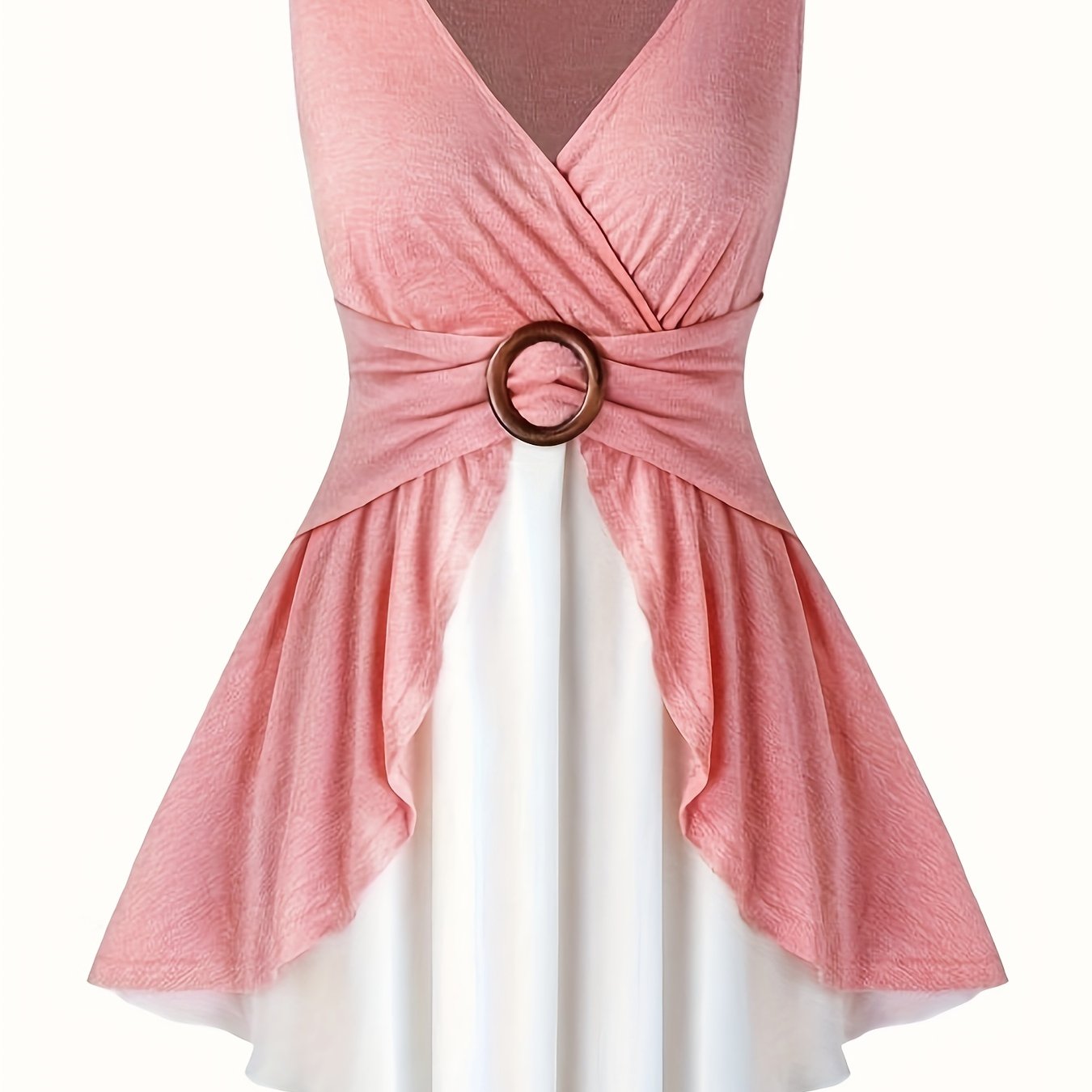 Targeted Development Of Stylish Casual Women' Color Sleeveless Long Tops