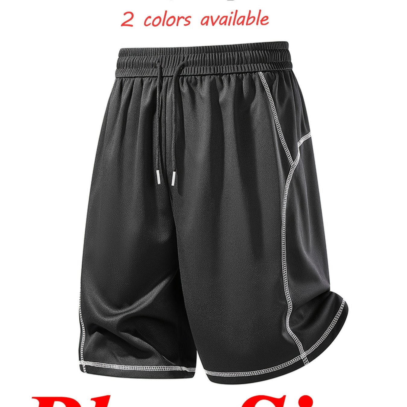 TEMU 0xl-4xl Plus Size Men's Summer New Korean Fashion Breathable Straight Short Shorts, Skin-friendly And Soft, Refreshing Farewell To Heat, Trendy