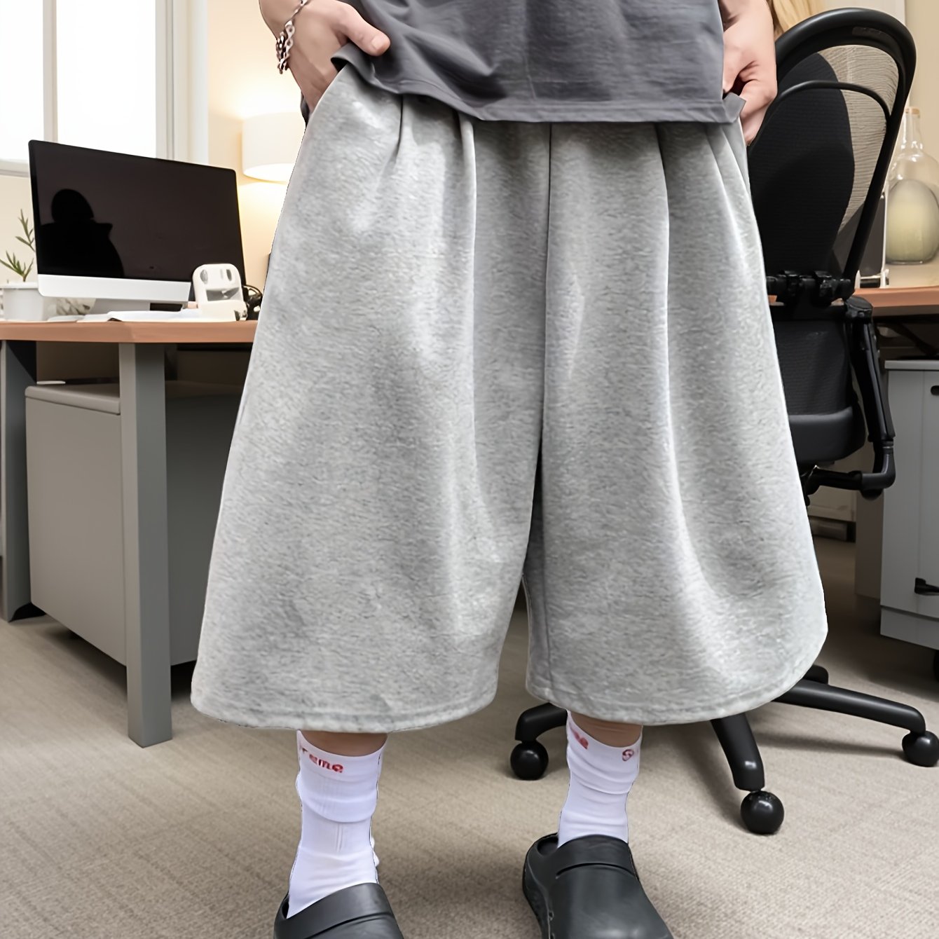 TEMU 2026 Spring, Summer, Autumn Men's And Women's Thin Fleece Casual Shorts