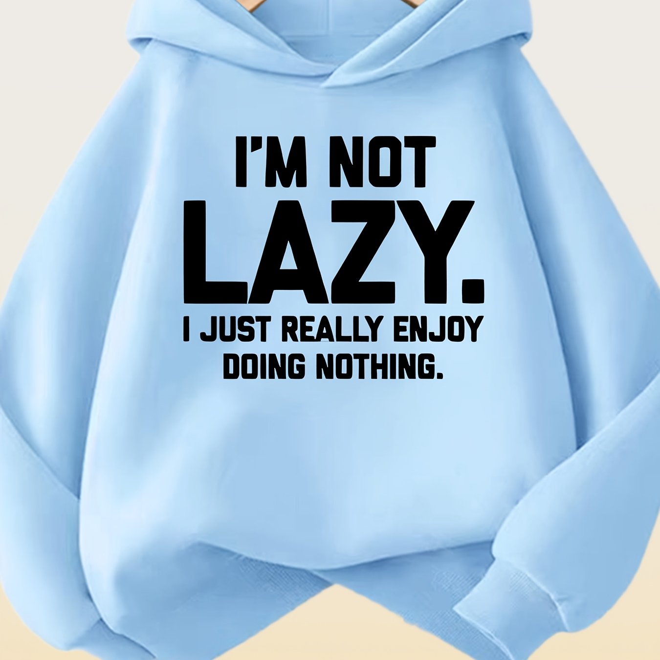 TEMU Ruepei Women's Comfortable Thickened -lined Hoodie, 100% Polyester, Machine Washable - Suitable For S And Casual Wear, Hoodie