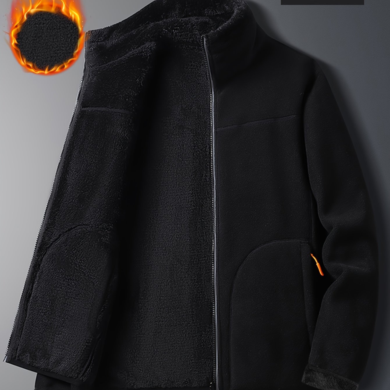 TEMU Dames Plus Heavyweight Flip Jas - Zachtroze Winterjas, Non-Stretch Bovenlaag voor , Machinewasbare Bovenkleding voor Dagelijks Gebruik & Formele