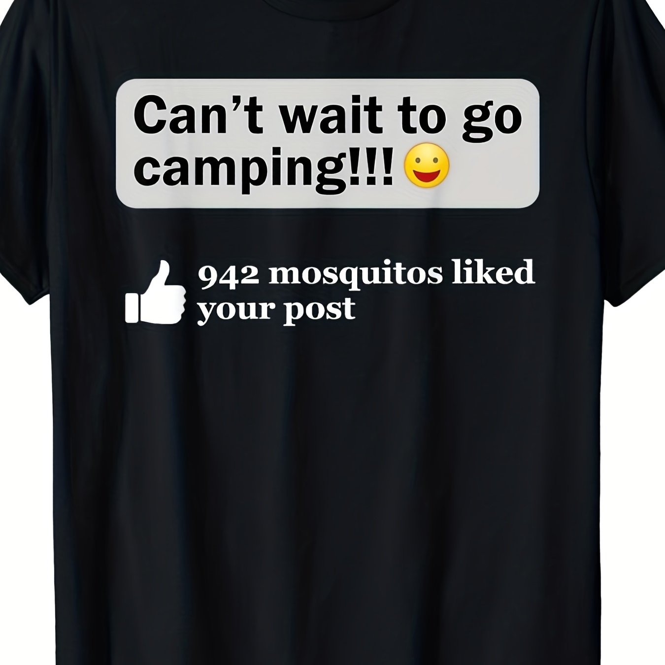 TEMU Payeah Men's & Unisex Retro Camping T-shirt - " Wait To " Funny , Breathable Soft Crew Neck Tee Suitable For Campers,, Casual Wear, Gift For,