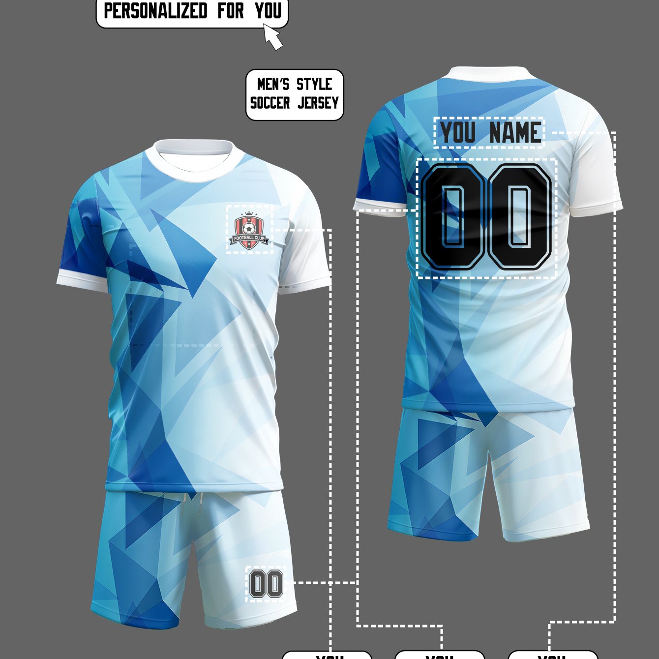 TEMU Customized Jersey Sets That Can Feature /name/team/logo, And With Sweat-wicking And Quick-drying , Suitable For Sporting Occasions. Showcases A