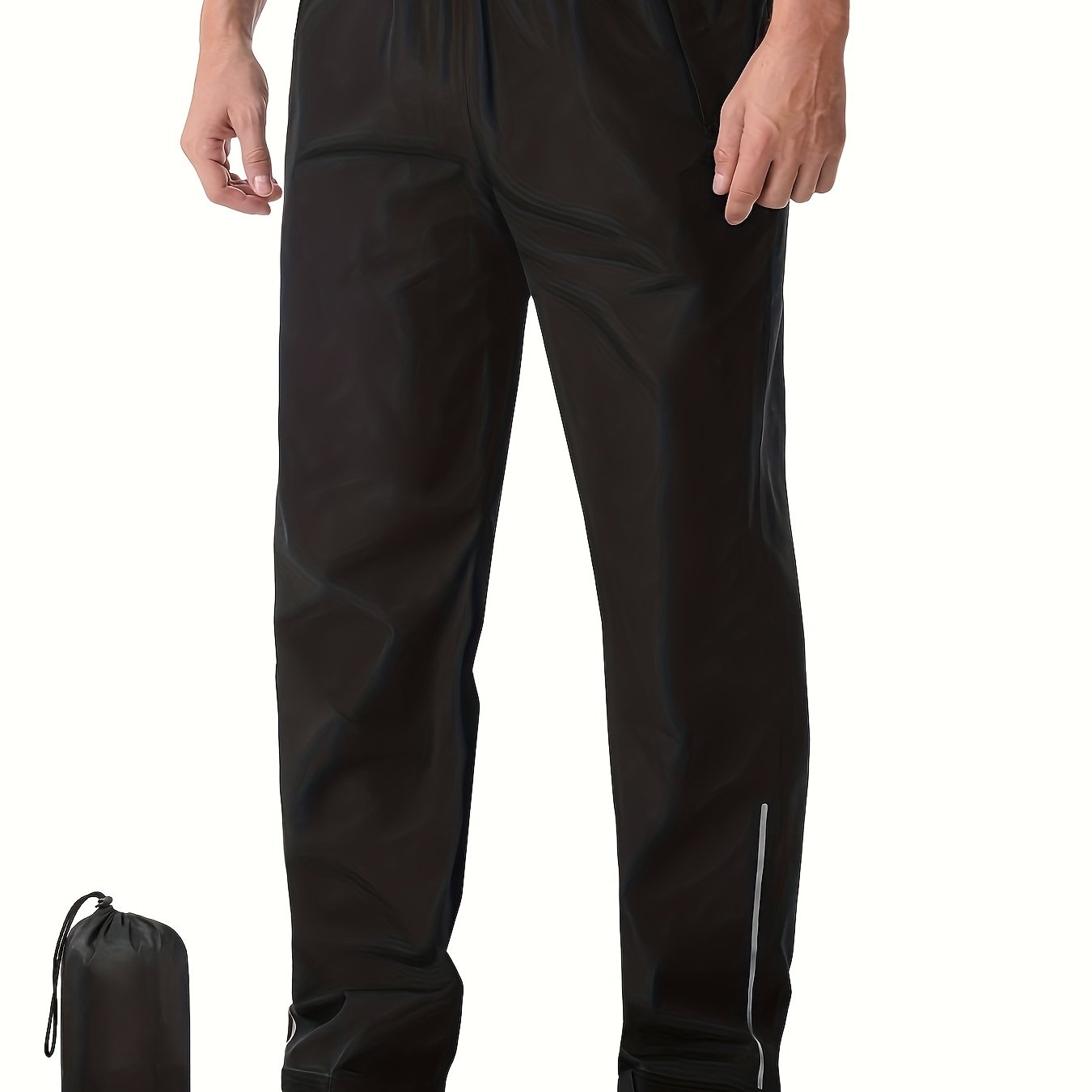 E-shop Herren Regenhosen Hochwertig Leichtgewicht Packbare Winddichte Outdoor-Langhose, Ideal für Arbeit, Wandern und Golf